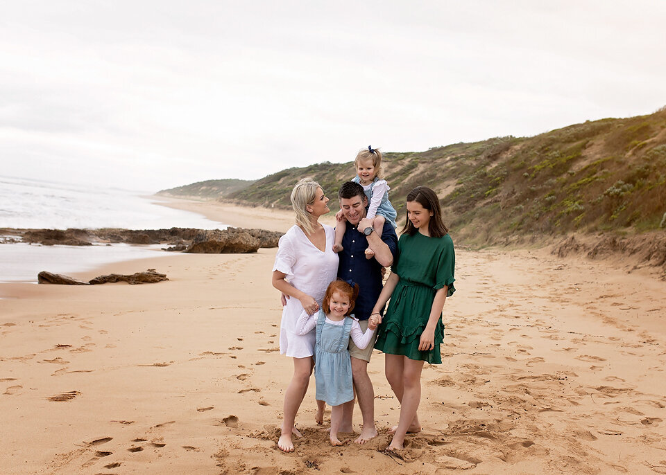 family photographer geelong beach session