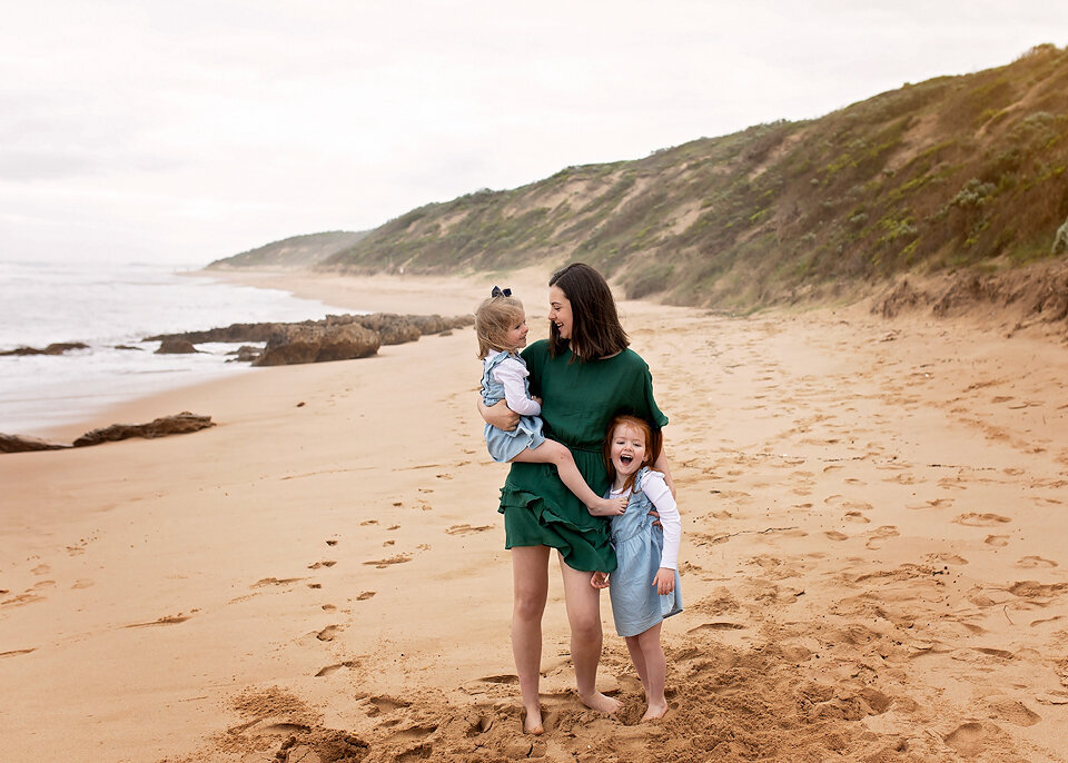 family photographer geelong beach session