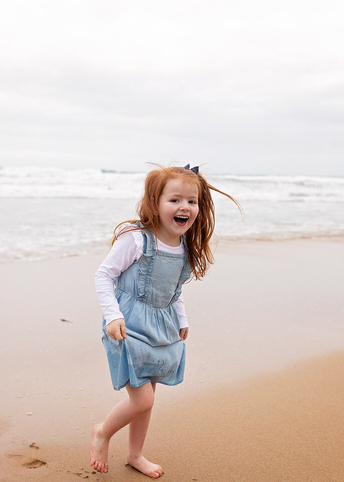  little girl on beach photography Geelong