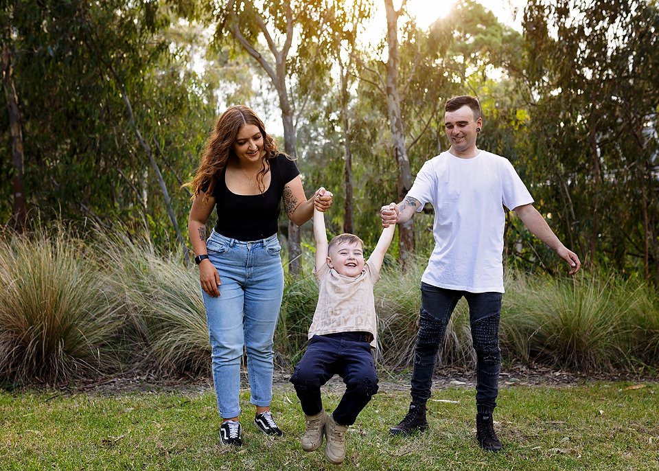 family photography in Geelong Golden hour