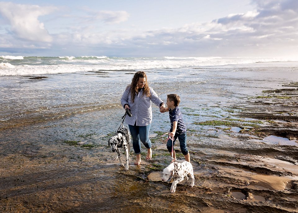 Geelong family photographer beach session