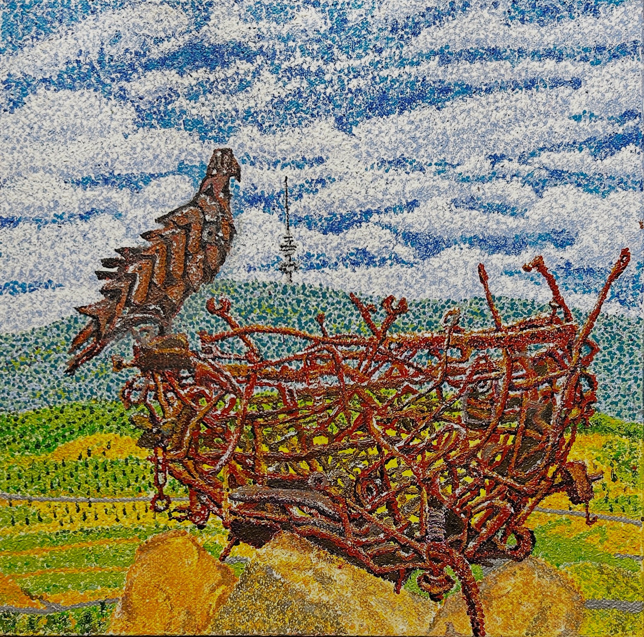 Strathnairn Squares 2026. Nest III (300 x 300 mm).  Strathnairn Arts Exhibition . $350.00