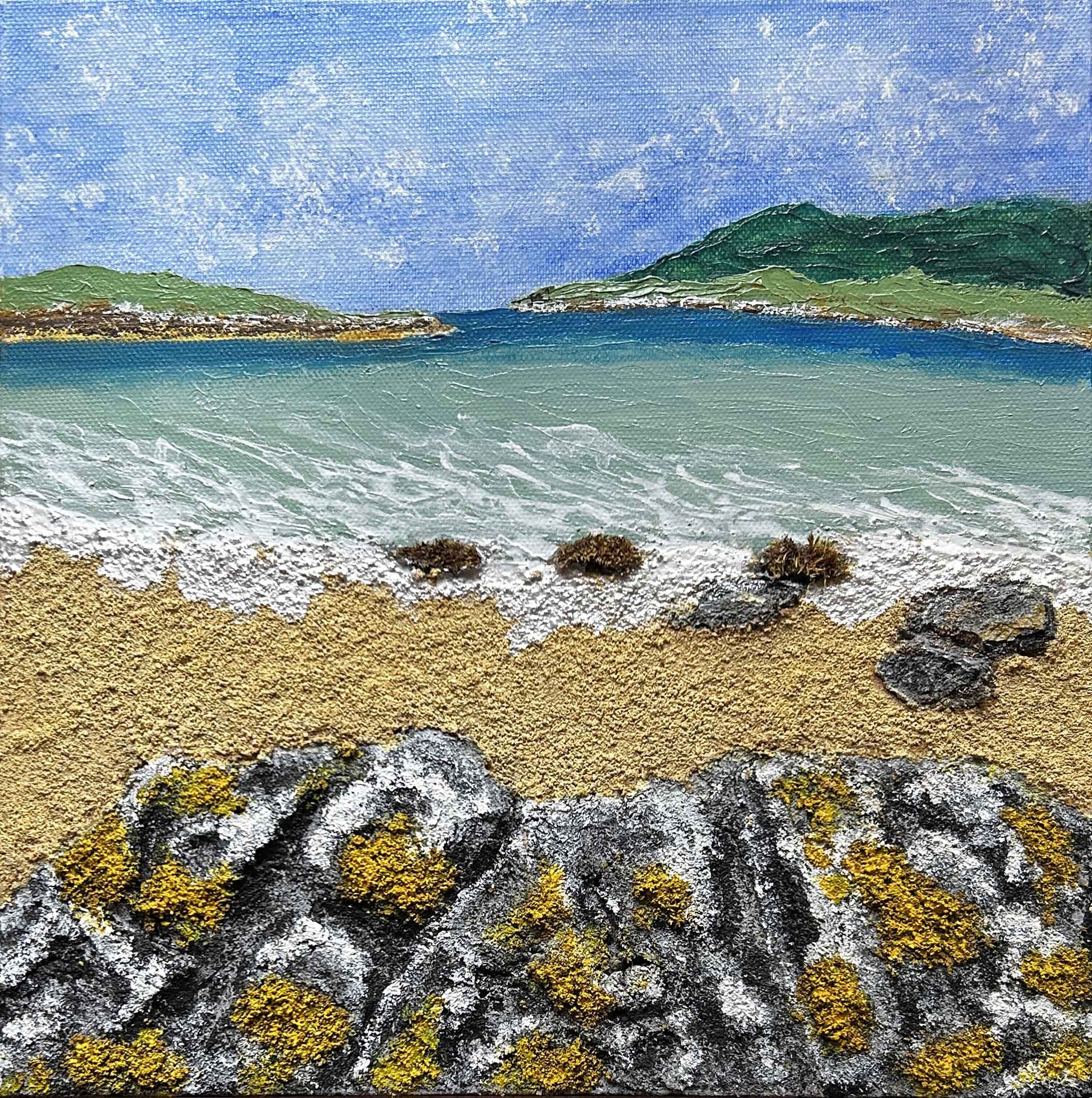 Strathnairn Squares 2024. Moyrus Beach, The Connemara Ireland (300 x 300 mm). Collection of the Artist. $260.00