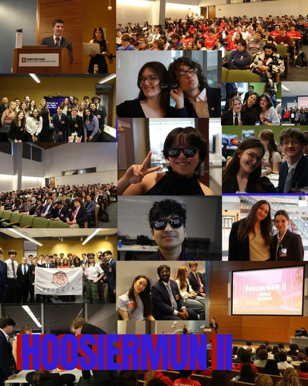 HoosierMUN II Recap!!! Thank you all for a phenomenal weekend. Extra special shoutout to the Secretary General, Dillon Burns, for his work this year!
