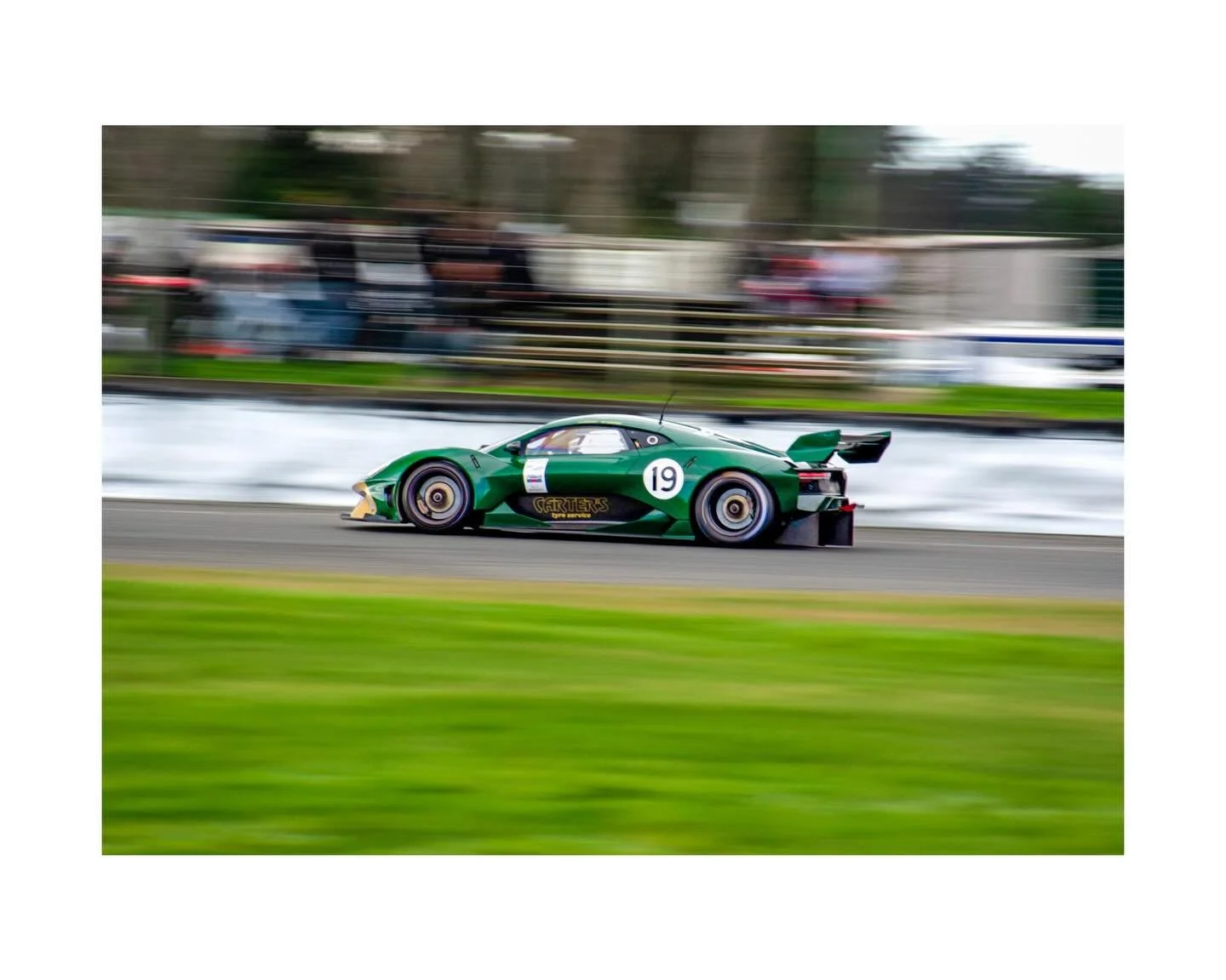 The Brabham BT62 at Ruapuna in 2022 &mdash; Making its South Island Endurance Series debut.

One of only seven built, the sole right-hand-drive track-spec car, and at times driven by Shane van Gisbergen.

Classic Aussie V8 soundtrack and some of the 