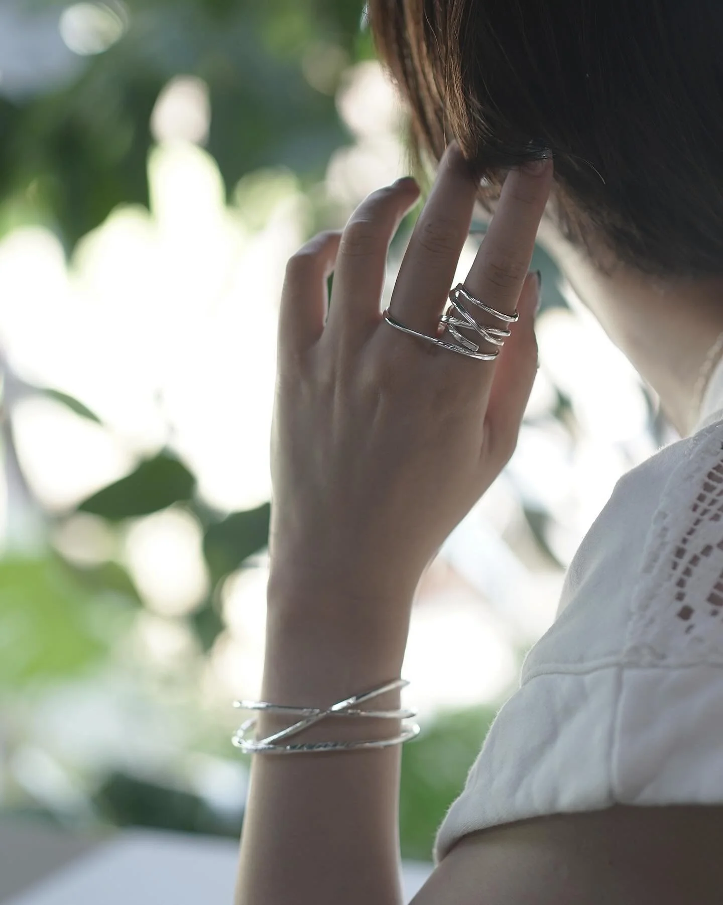 フォーセブンナイン つぶつぶリング 純銀999 シルバーリング