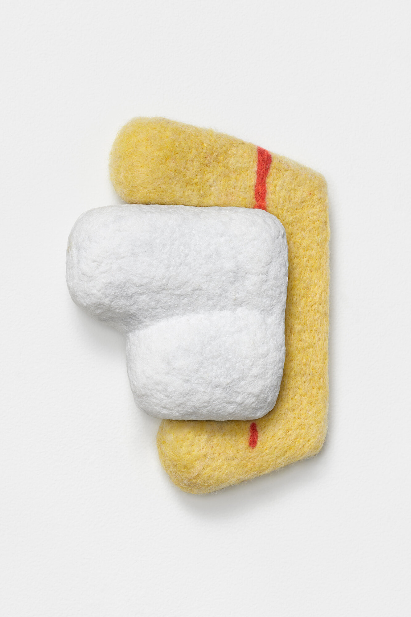 Demi, 2018, marble, wool, 6 x 5 x 2 inches, private collection