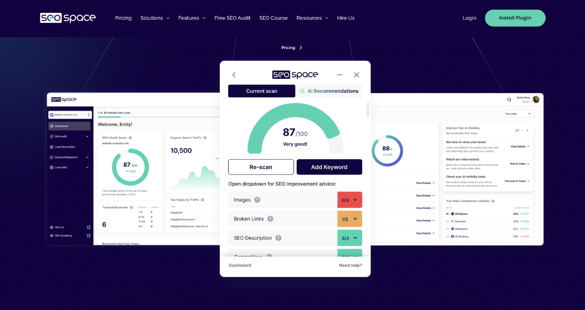 beste Squarespace plugins - SEOSpace
