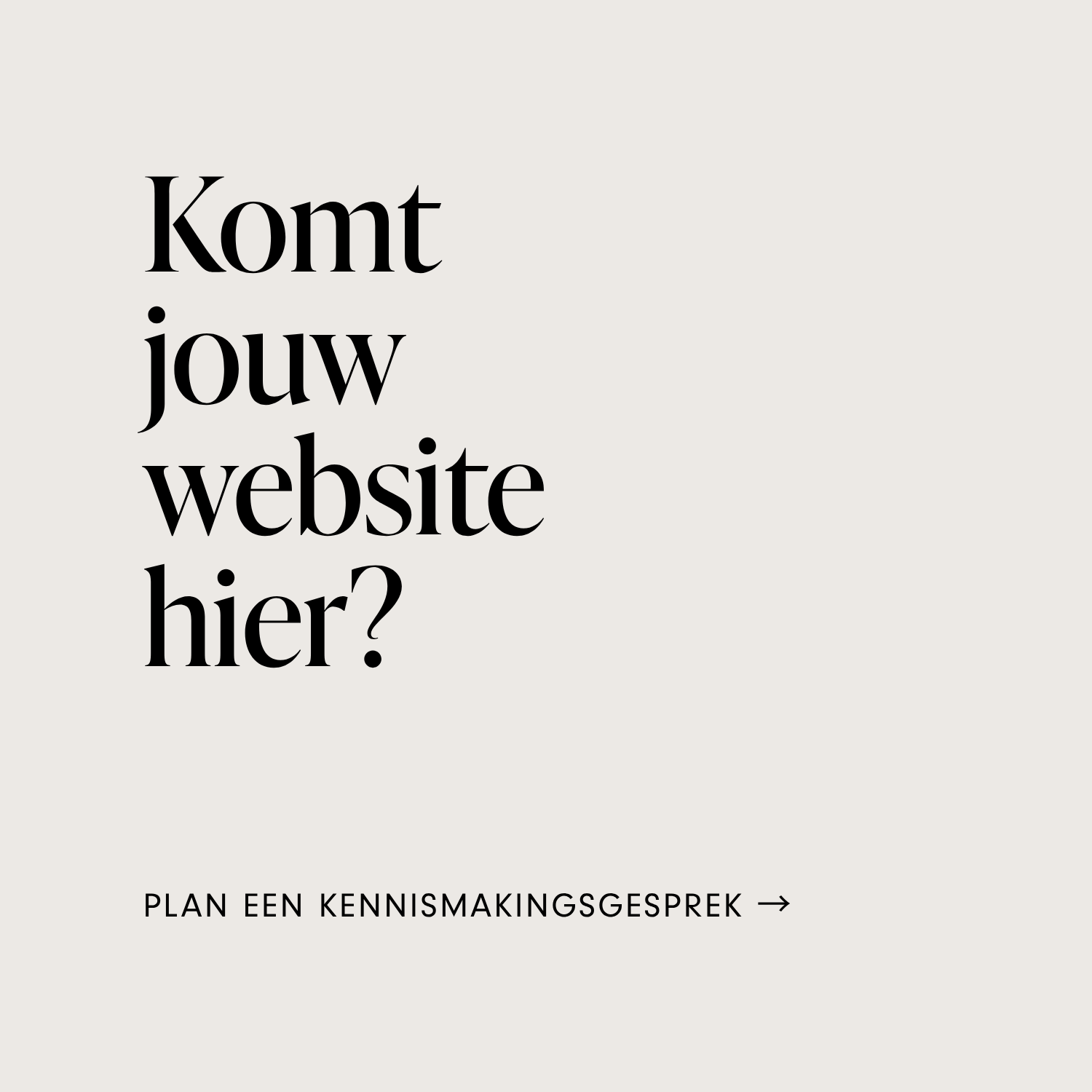 Komt jouw website hier?
