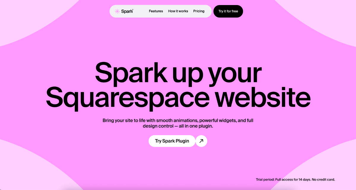 beste Squarespace plugins - Spark
