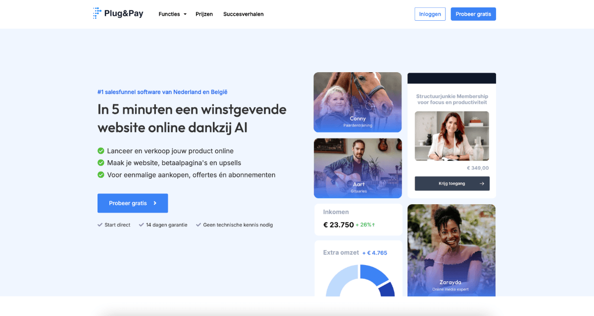beste Squarespace plugins - Plug&Pay