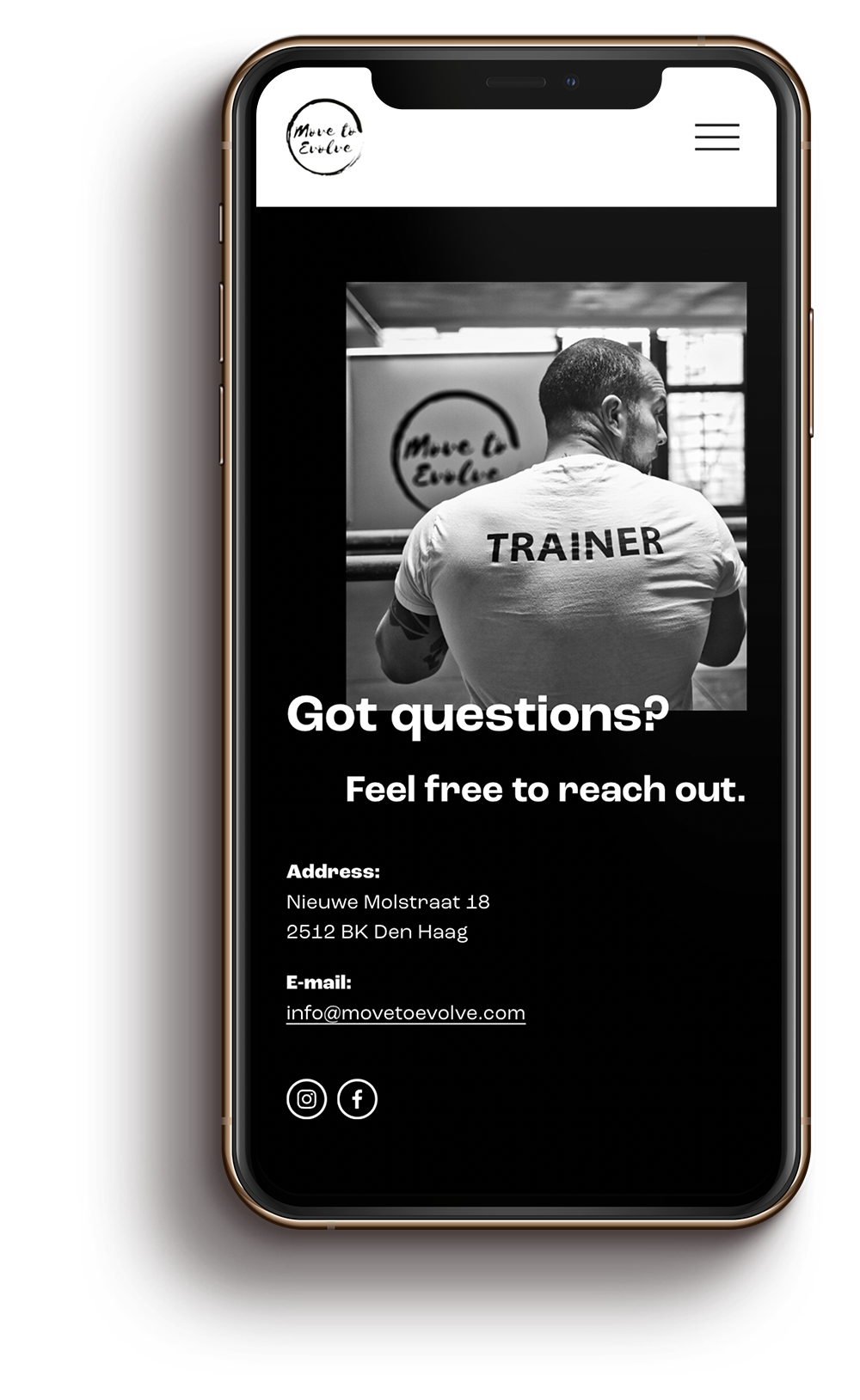 Squarespace website laten maken voor sportschool