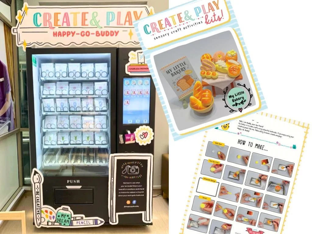 Create & Play craft kits vending machine