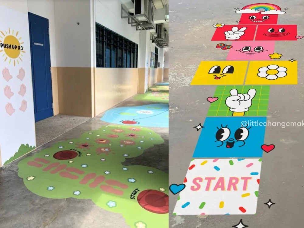 Sensory path for schools and inclusive movement breaks