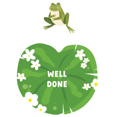 Happy Froggy hopscotch design