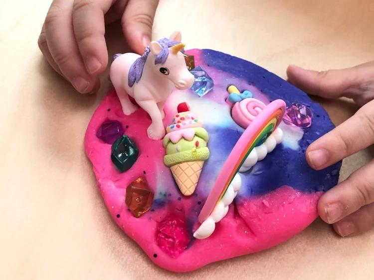 Sensory process art activity with tactile materials created by students