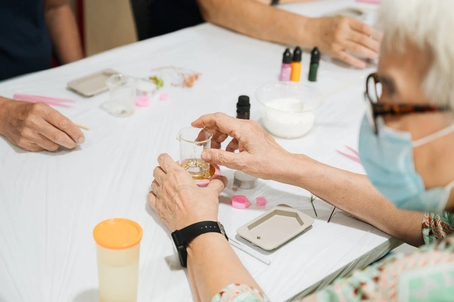 Hands-on balm-making wellness activity