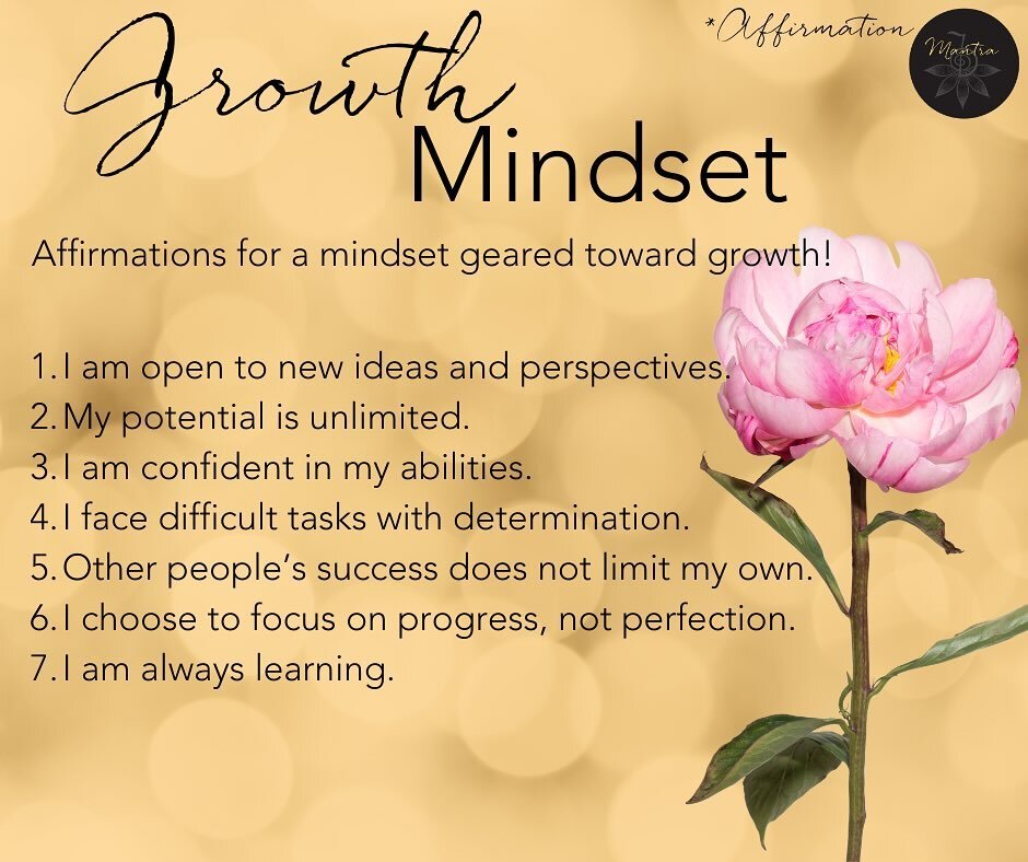 Having a growth mindset refers to the understanding that our skills, intelligence, and abilities can be continually developed through learning and effort. 

I like incorporating a variety of affirmations into my journaling and encouraging a growth mi