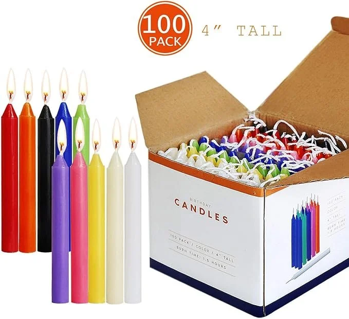 100 Chime Candles - Great for dressing, intentions, and candle work