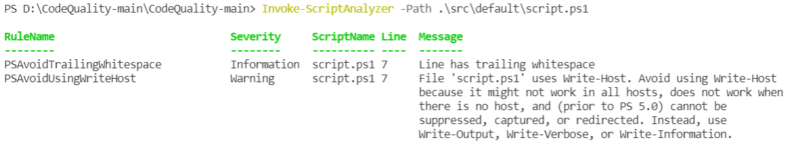 Test Powershell Code automatically with Pester and PSScriptAnalyzer in ...