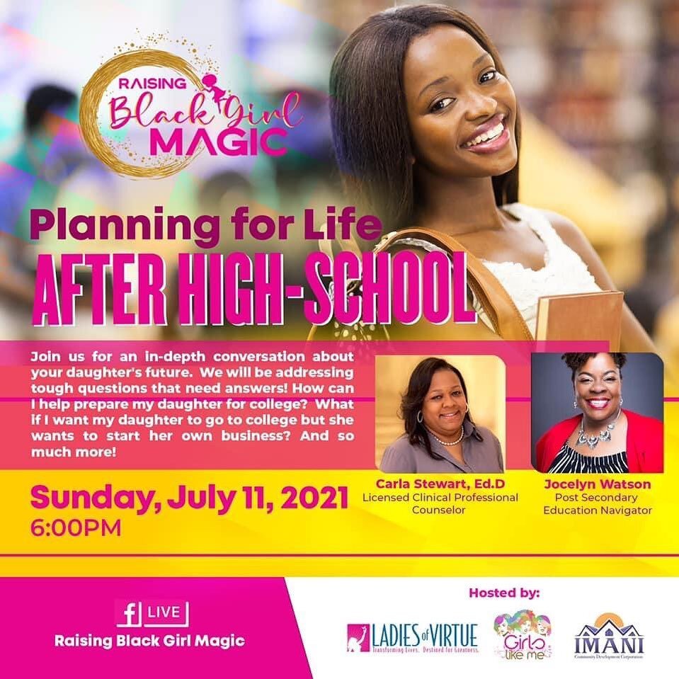 Tonight our CEO @drcls08 will once again join @lovchicago &amp; @raisingblackgirl on FB Live! This conversation will be centered around helping your child plan for life after High School! 

#CLS #MentalHealthAwareness #Education #Communication #Knowl