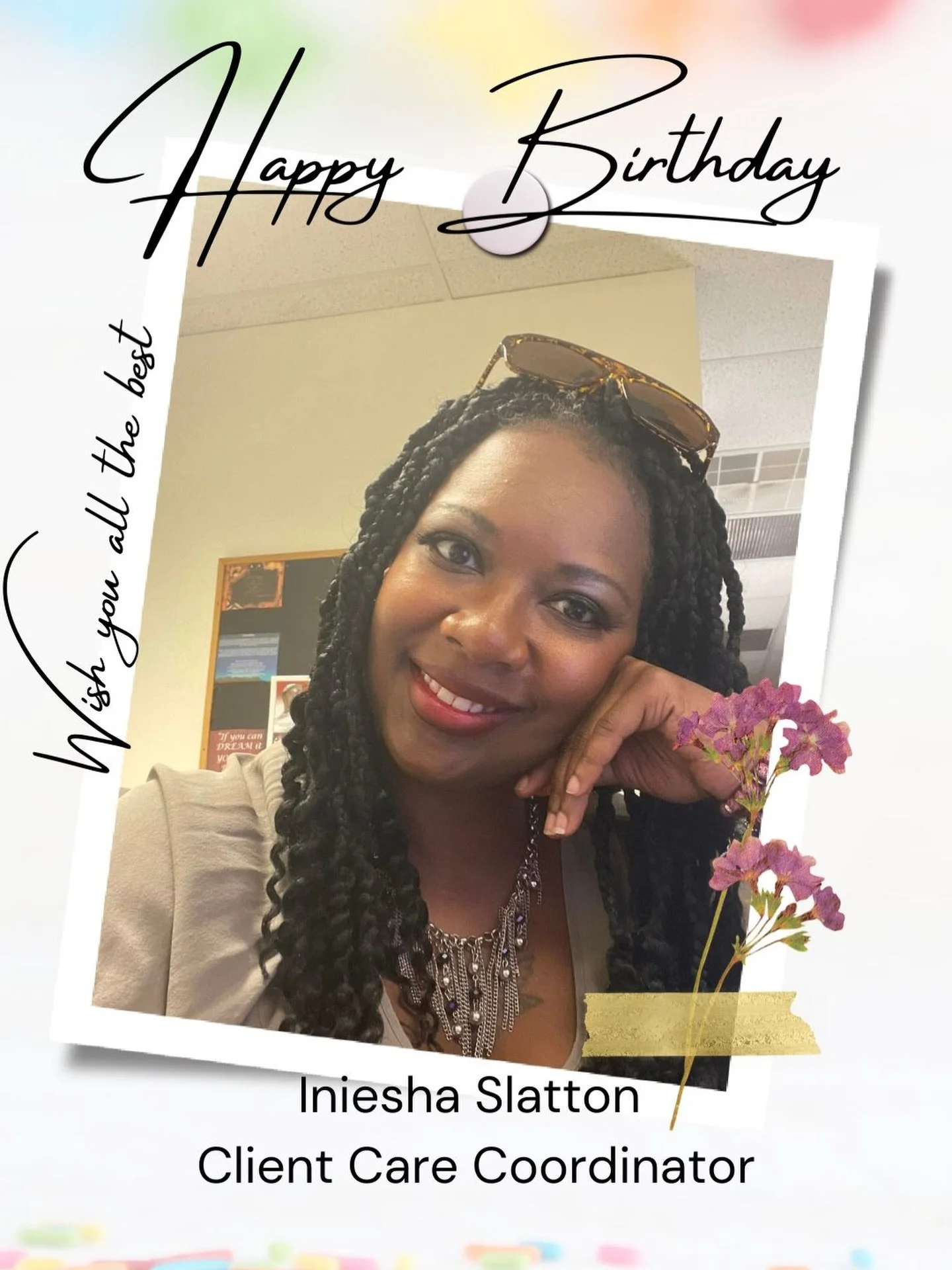 Happy Birthday to our amazing Client Care Coordinator, Iniesha Slatton @forever_iniesha ! 

Your care, kindness, and steady presence mean so much to our team and to the people we serve. 

Thank you for the heart you bring to this work and for the way
