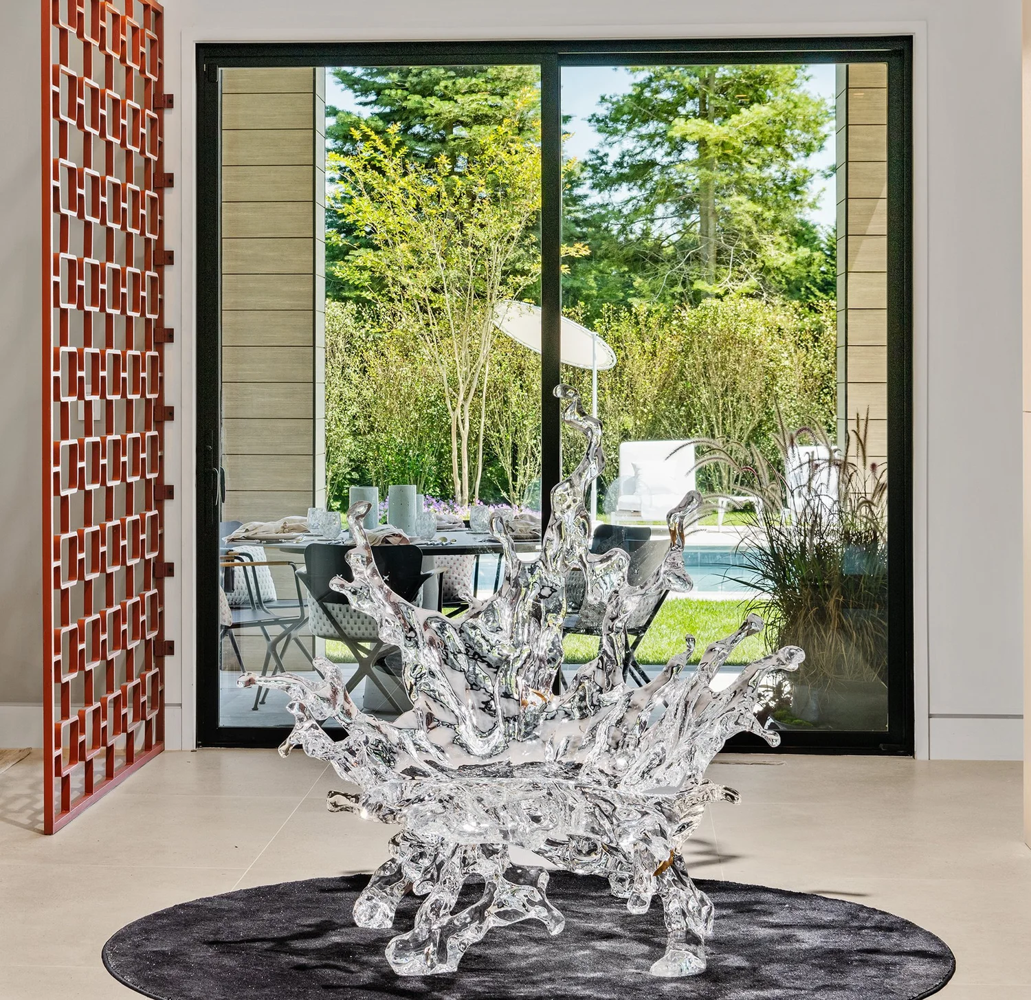 Holiday House Hamptons Luxury Entry Interior Design by Melanie Roy ...