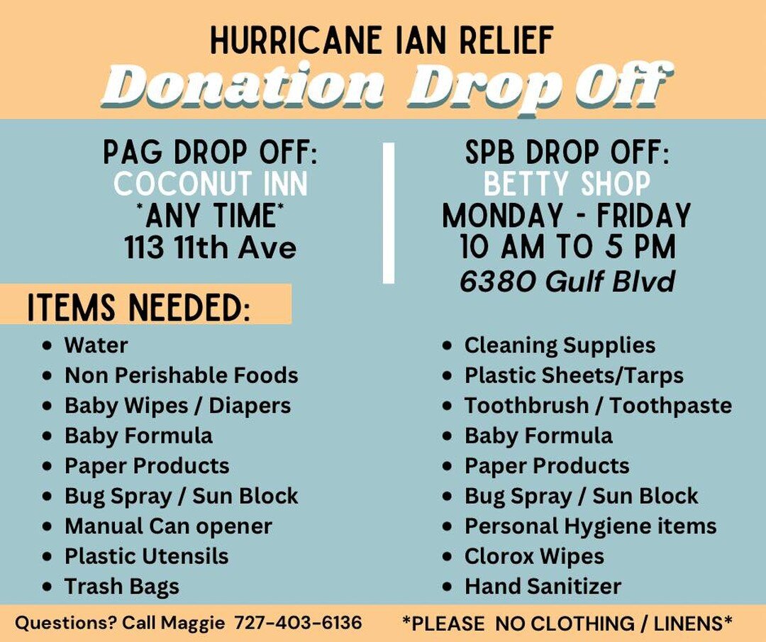 Here in Pass-a-Grille we were pretty sure that we would be losing our community to Hurricane Ian. We are incredibly relieved and grateful that we were spared. We are also feeling a little bit of survivor&lsquo;s guilt and feel that it is our duty to 