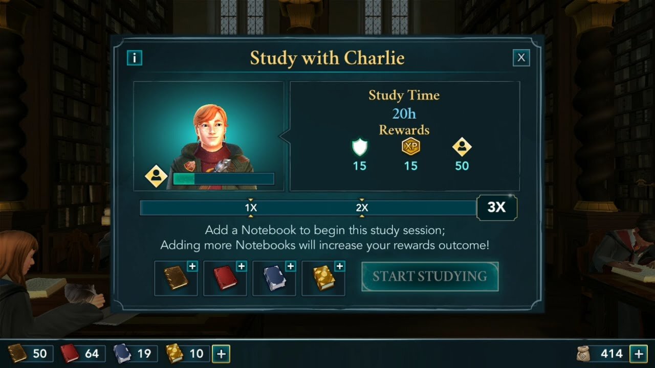 Study With a Friend - Earn stats and friendship by using notebooks