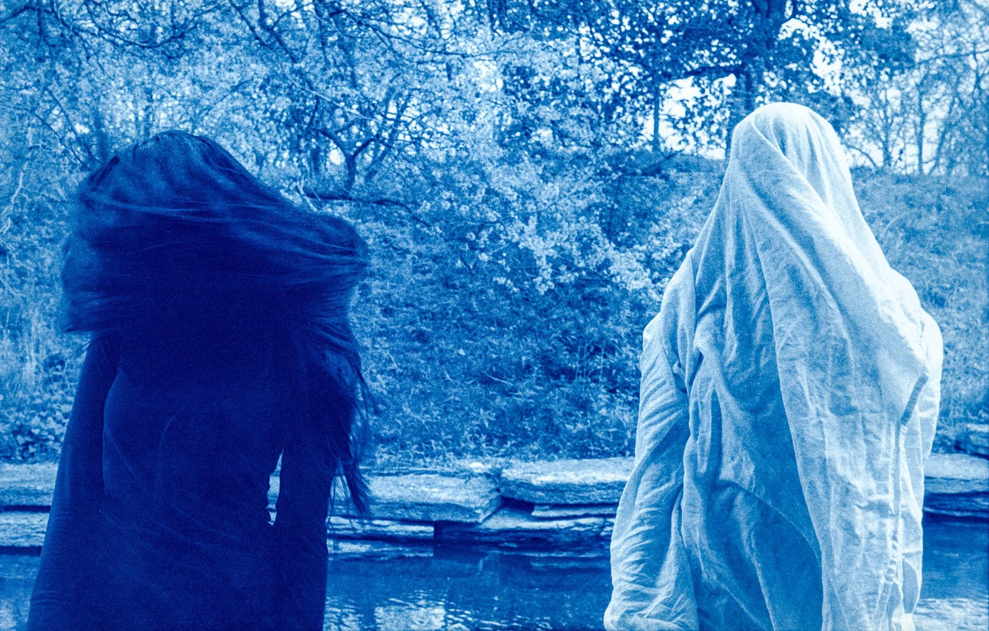 Last Night While I Was Sleeping, You Found Me Again (2026) - Cyanotype on Hahnemühle Platinum Rag
