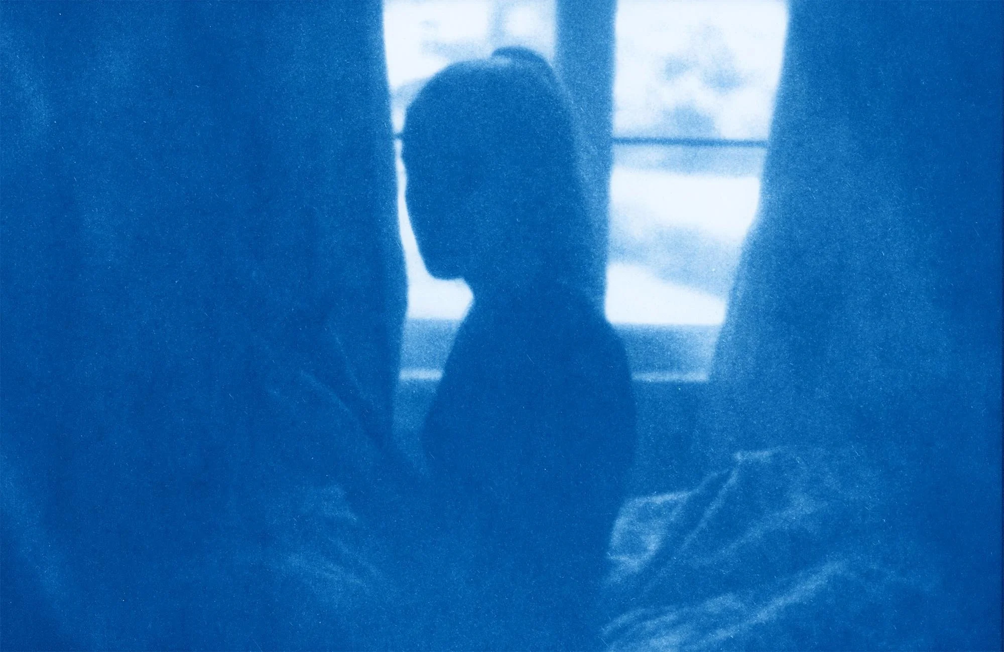 Weighted Blanket (2026) - Cyanotype on Hahnemühle Platinum Rag