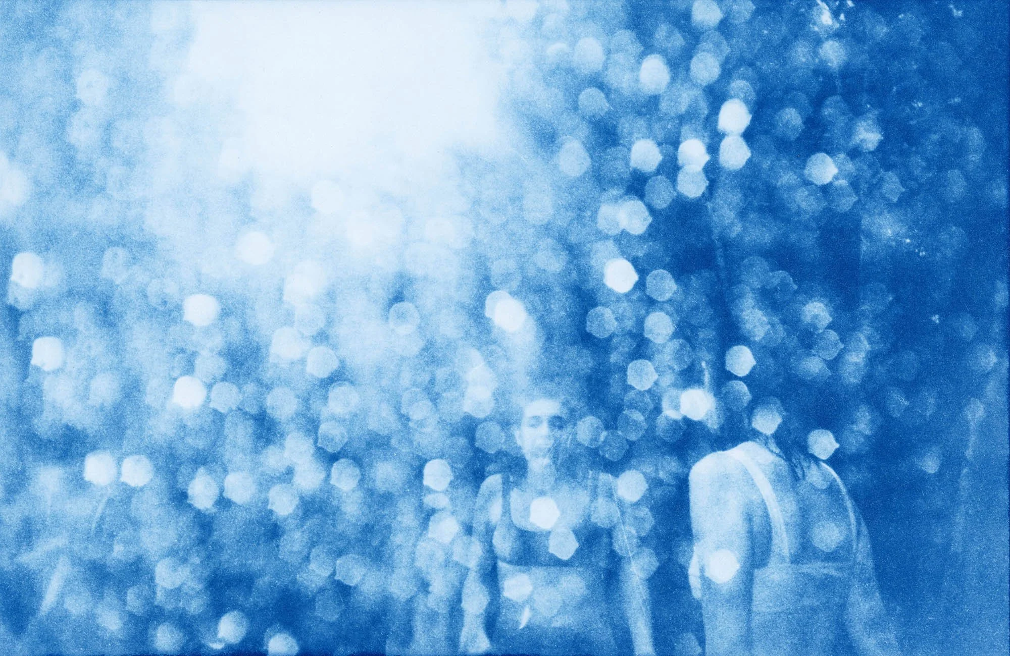 Falling Water (2026) - Cyanotype on Hahnemühle Platinum Rag