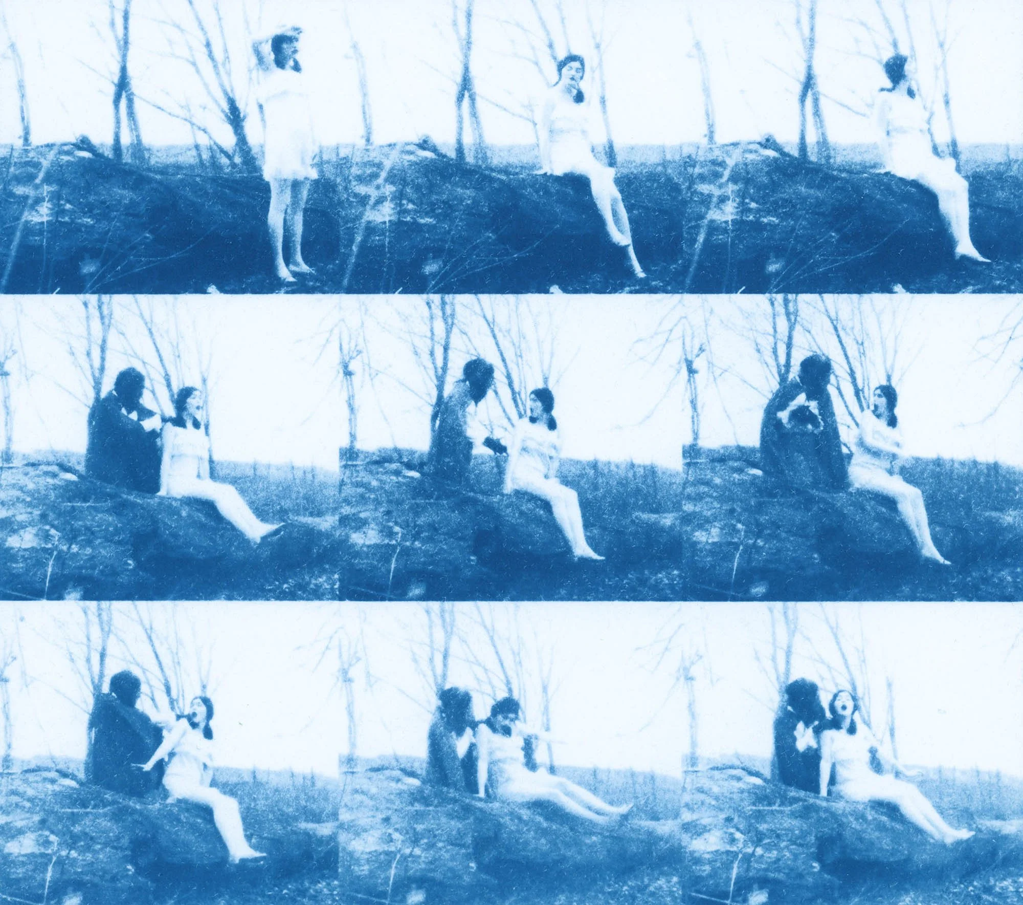 Apology to George, Film Still #3 (2026) - Cyanotype on Hahnemühle Platinum Rag
