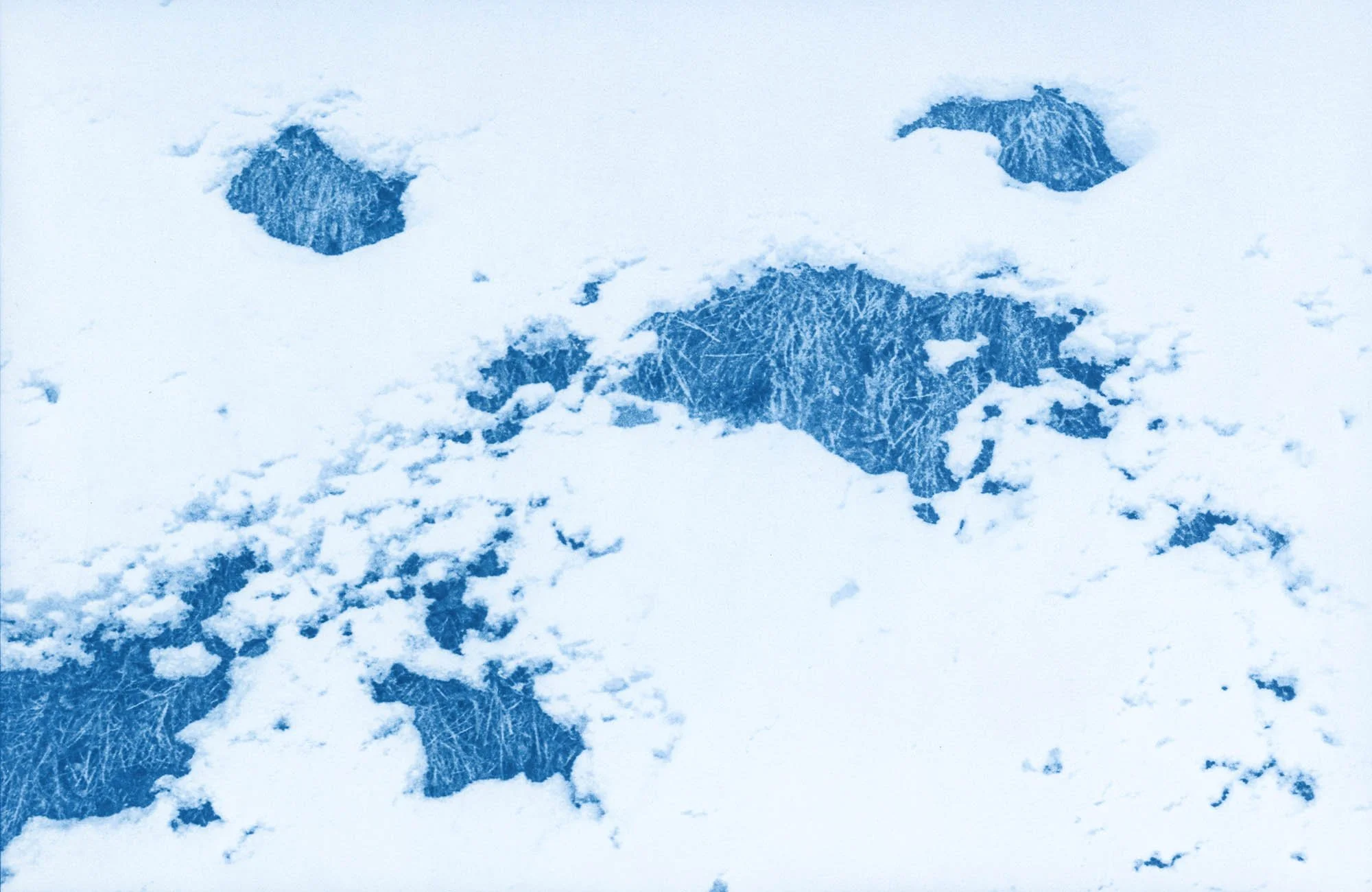 If I Squint, Then Maybe (2026) - Cyanotype on Hahnemühle Platinum Rag
