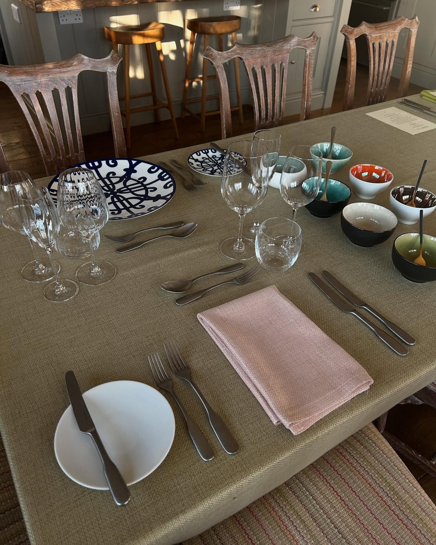 A few pics from a tasting we delivered last night. This client has 2 large events booked with us on the same week in May. Thank you @couverthire for the lovely selection of tableware &amp; linen. #events #tasting #honestcook #dinnerparties #spring