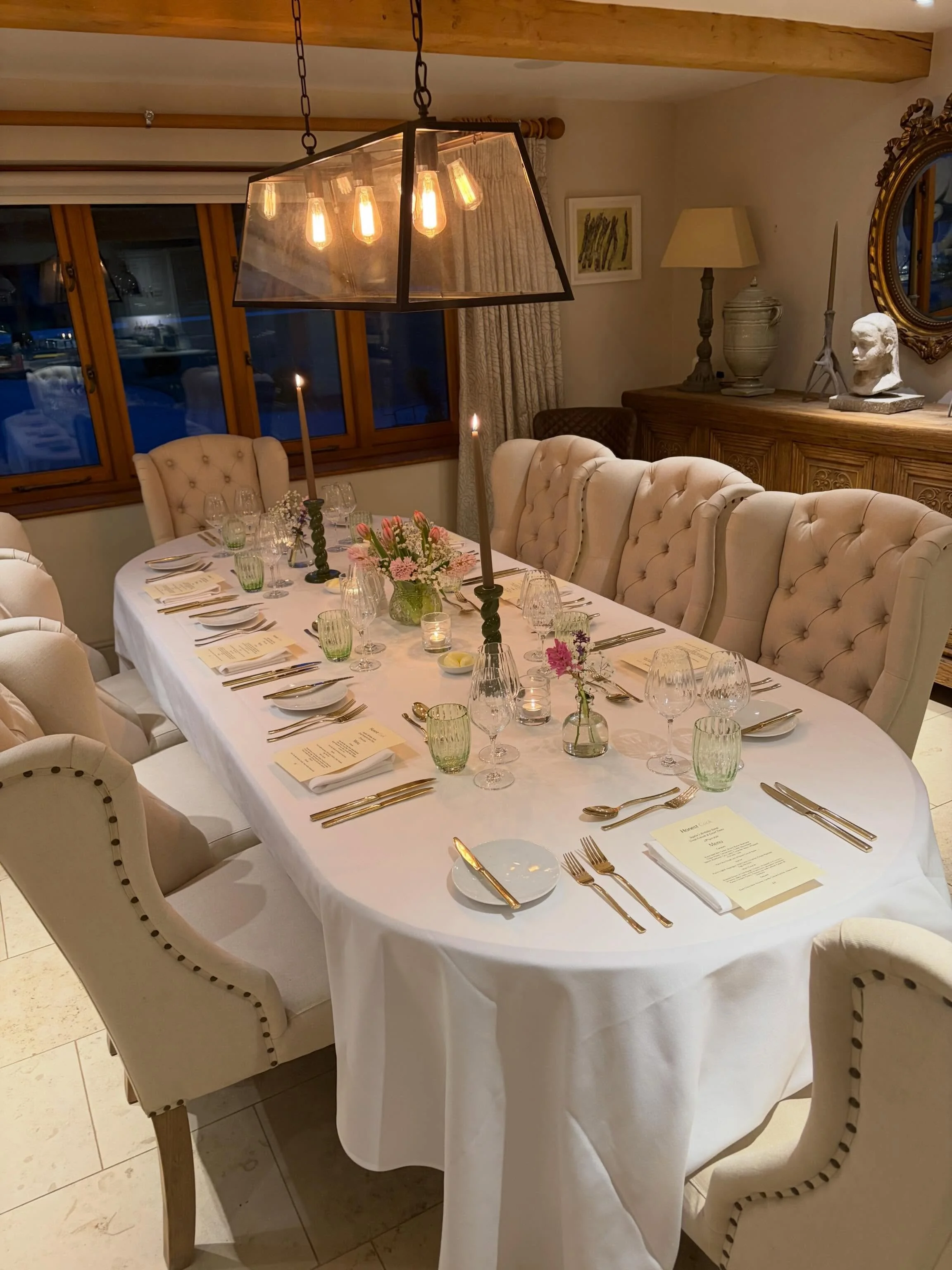 This was our Saturday night dinner party. Our first of 2 events. A friendly group of friends celebrating a birthday. #dinnerparties #events #privatechef #honestcookuk