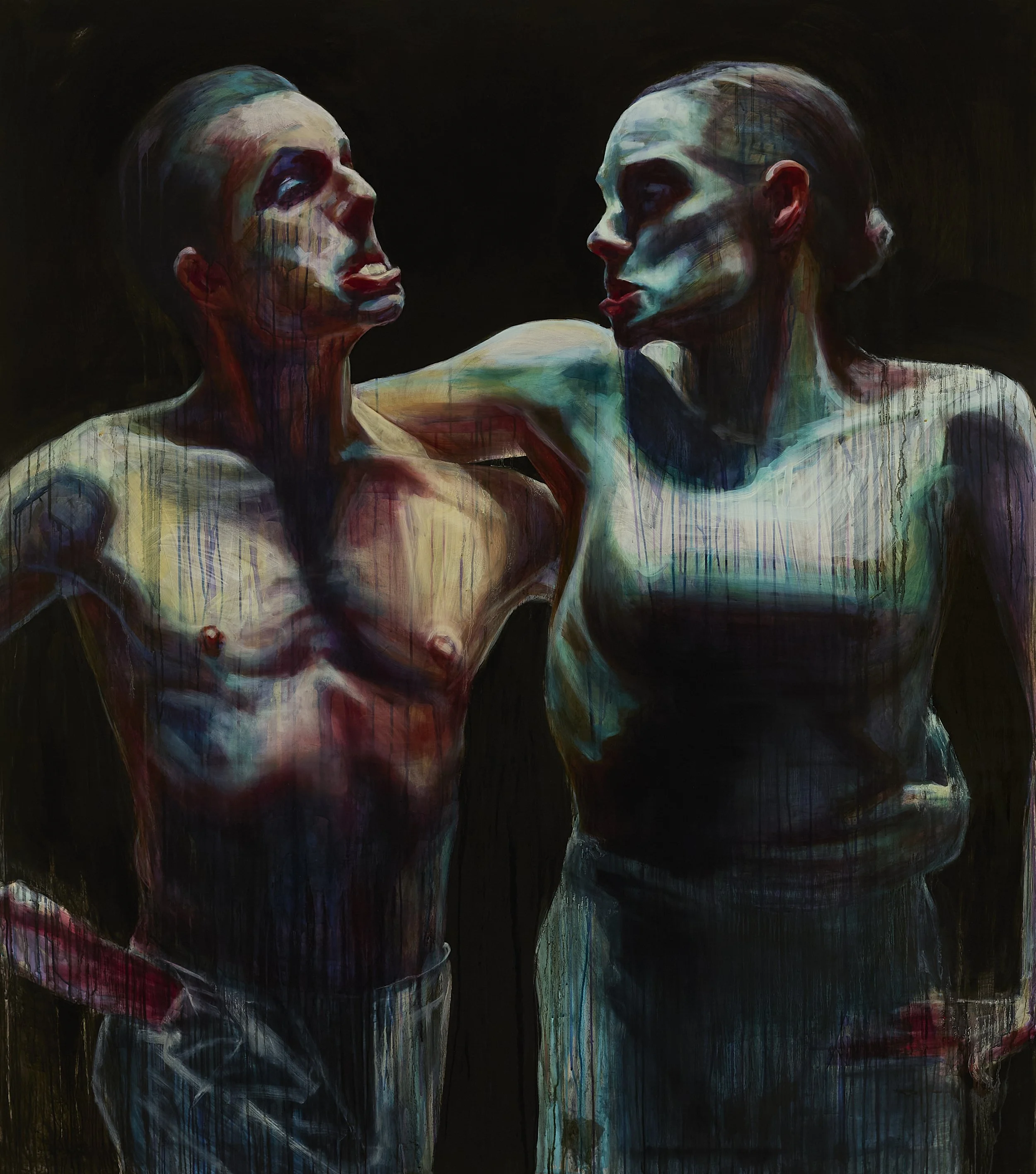 "More participants for this derelict fantasy"
oil on canvas, 2022,
180 x 205 cm