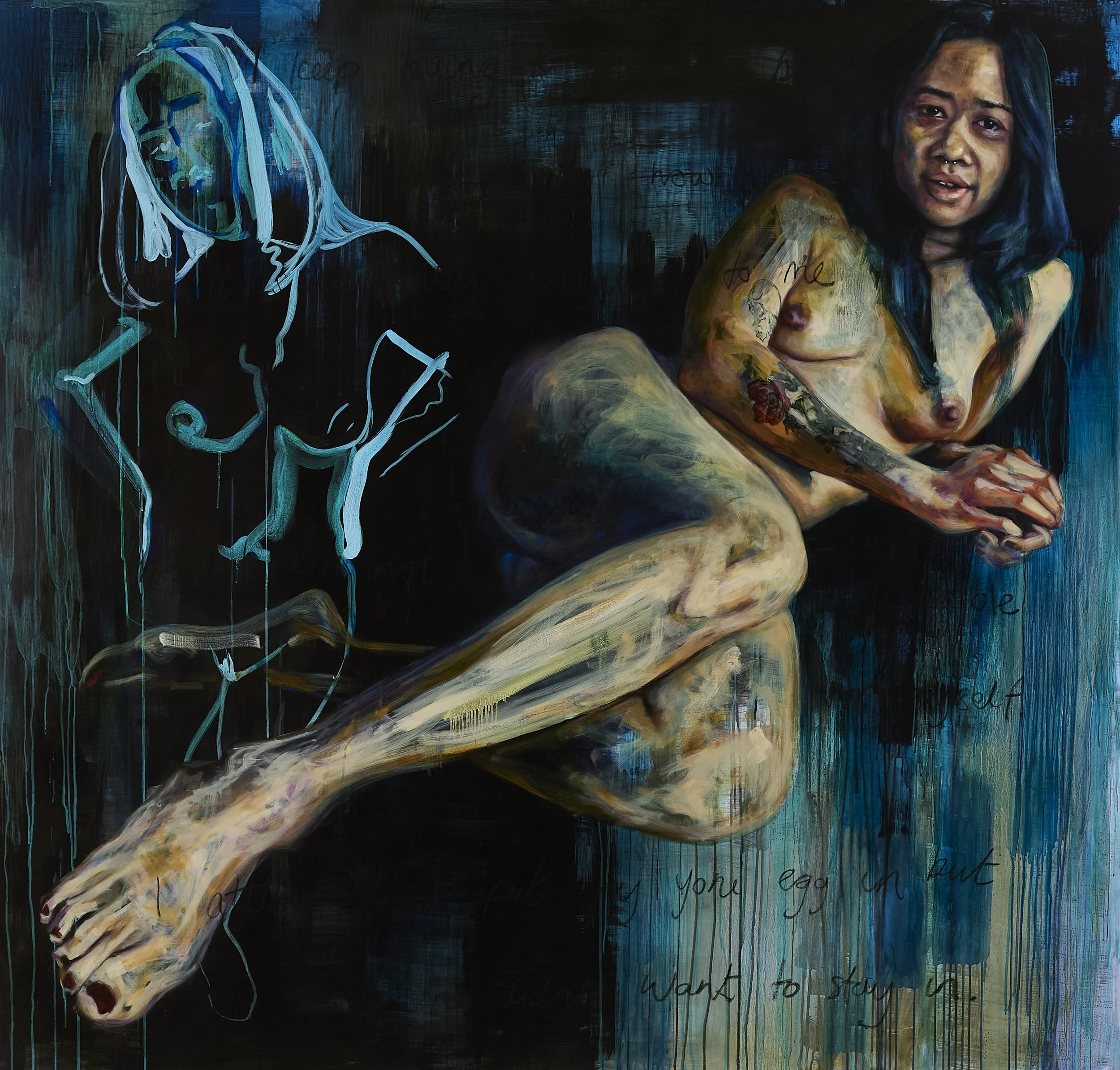 "Sitter 19"
oil on canvas, 2020,
195 x 205 cm
