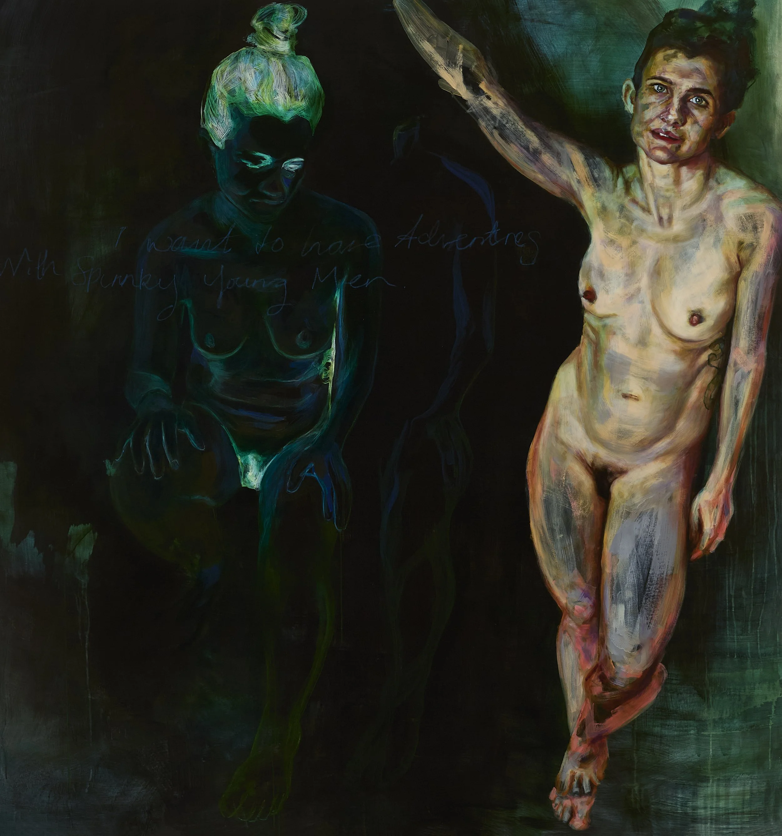 "Sitter 13"
oil on canvas, 2020,
195 x 205 cm