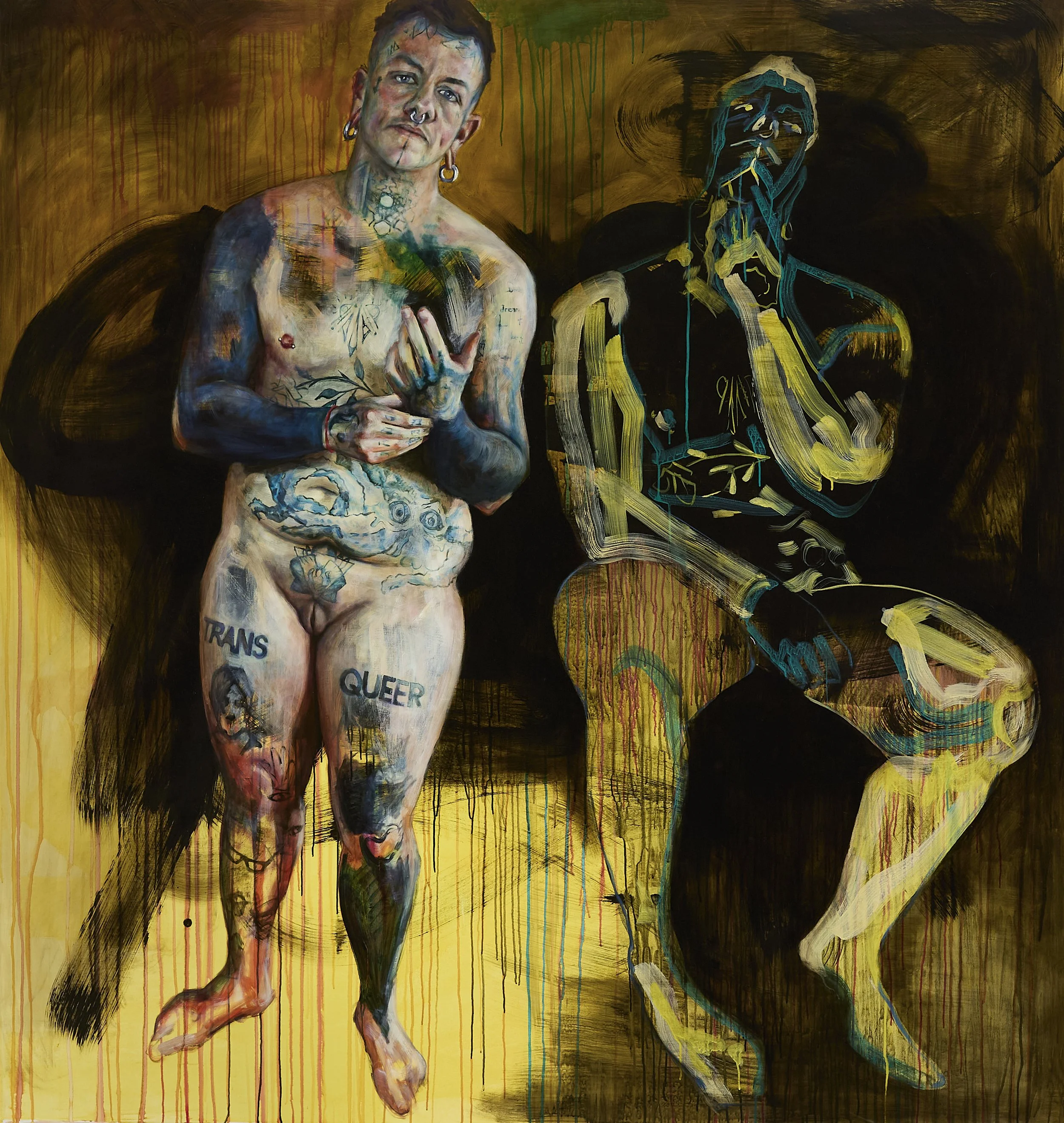 "Sitter 20"
oil on canvas, 2020,
195 x 205 cm