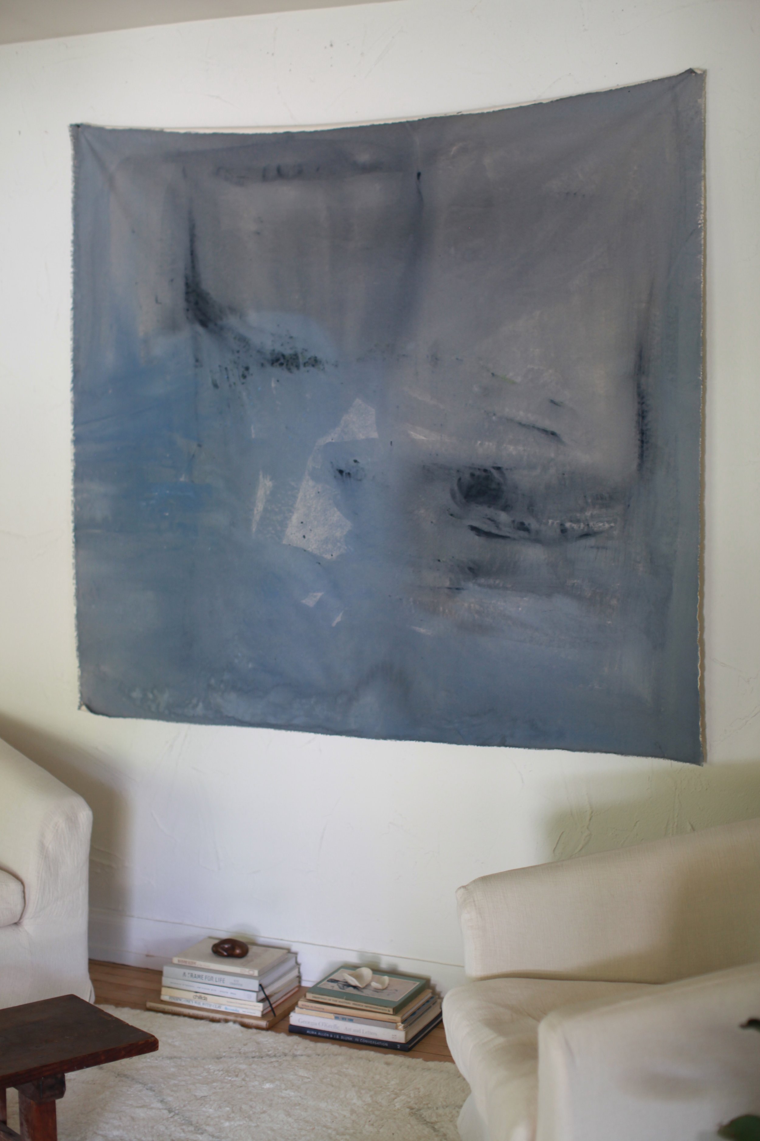 The Deep | acrylic on raw canvas - 71 in x 66 in - 2022