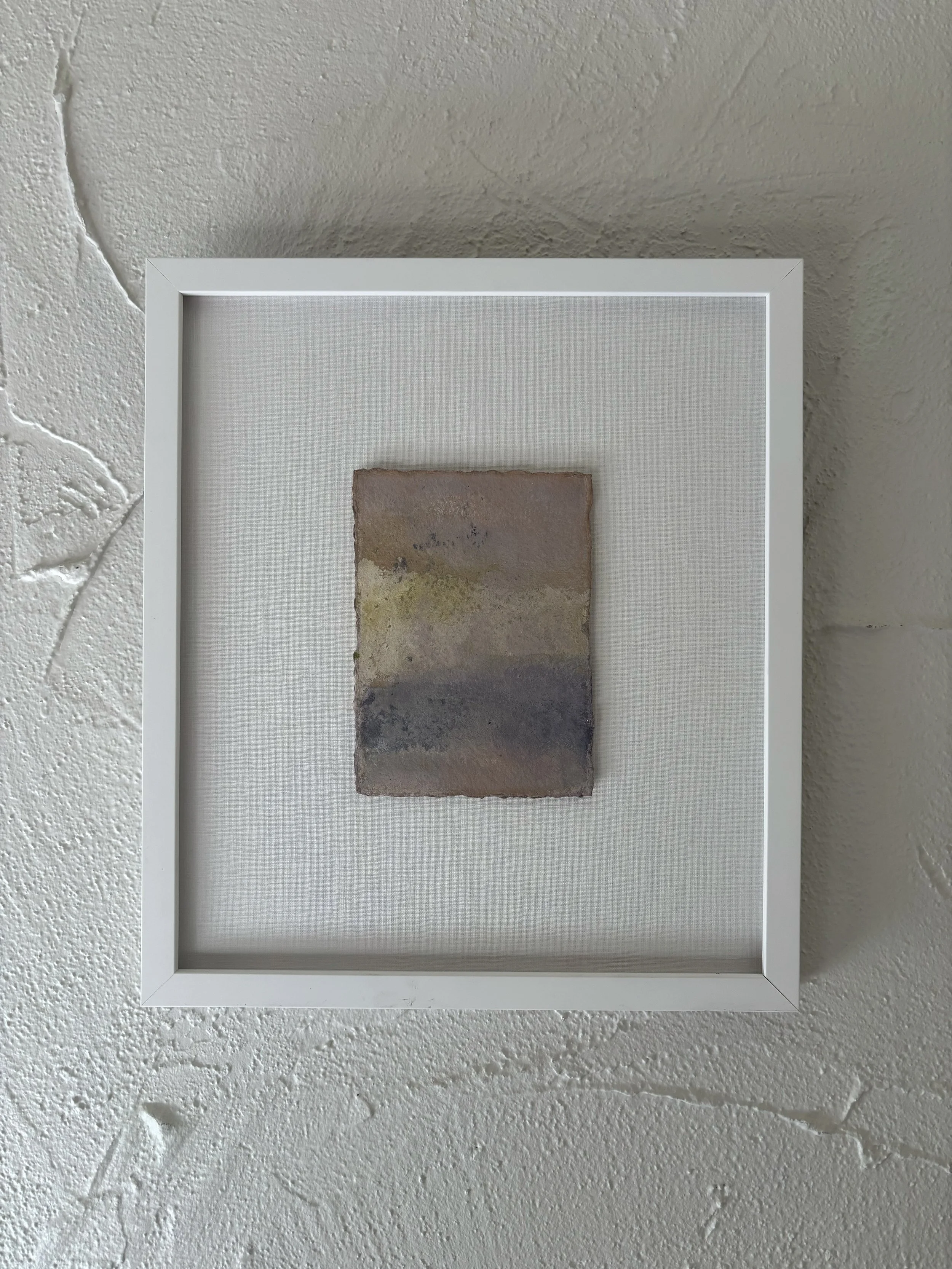 Horizon No. 9 | watercolor on paper (custom framed on linen) - 14 in x 16 in - 2026