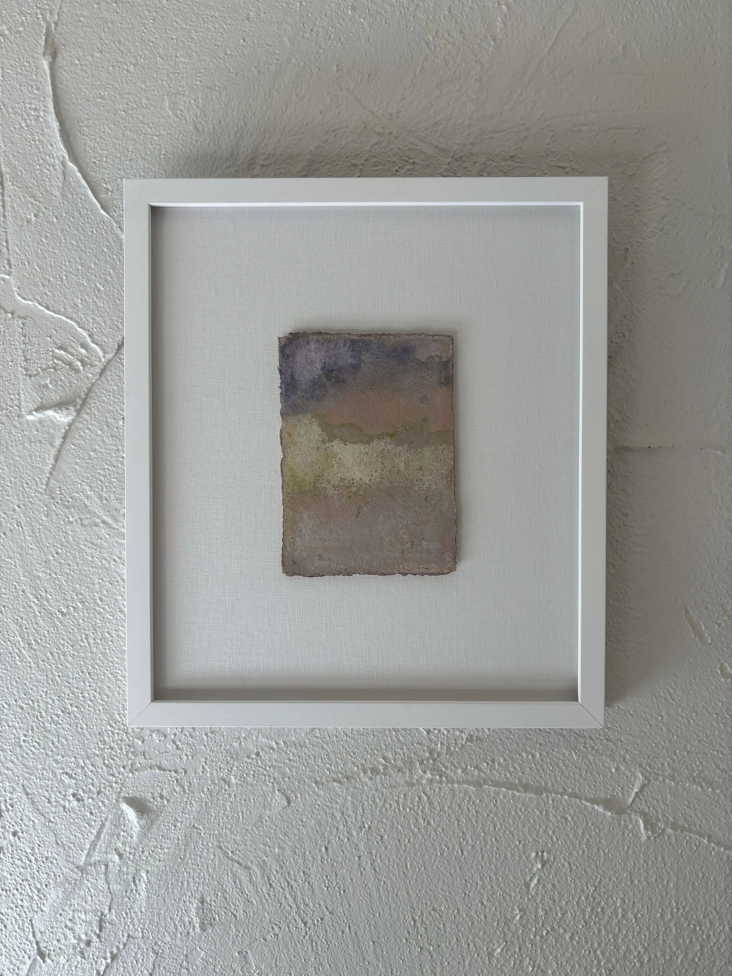 Horizon No. 7 | watercolor on paper (custom framed on linen) - 14 in x 16 in - 2026