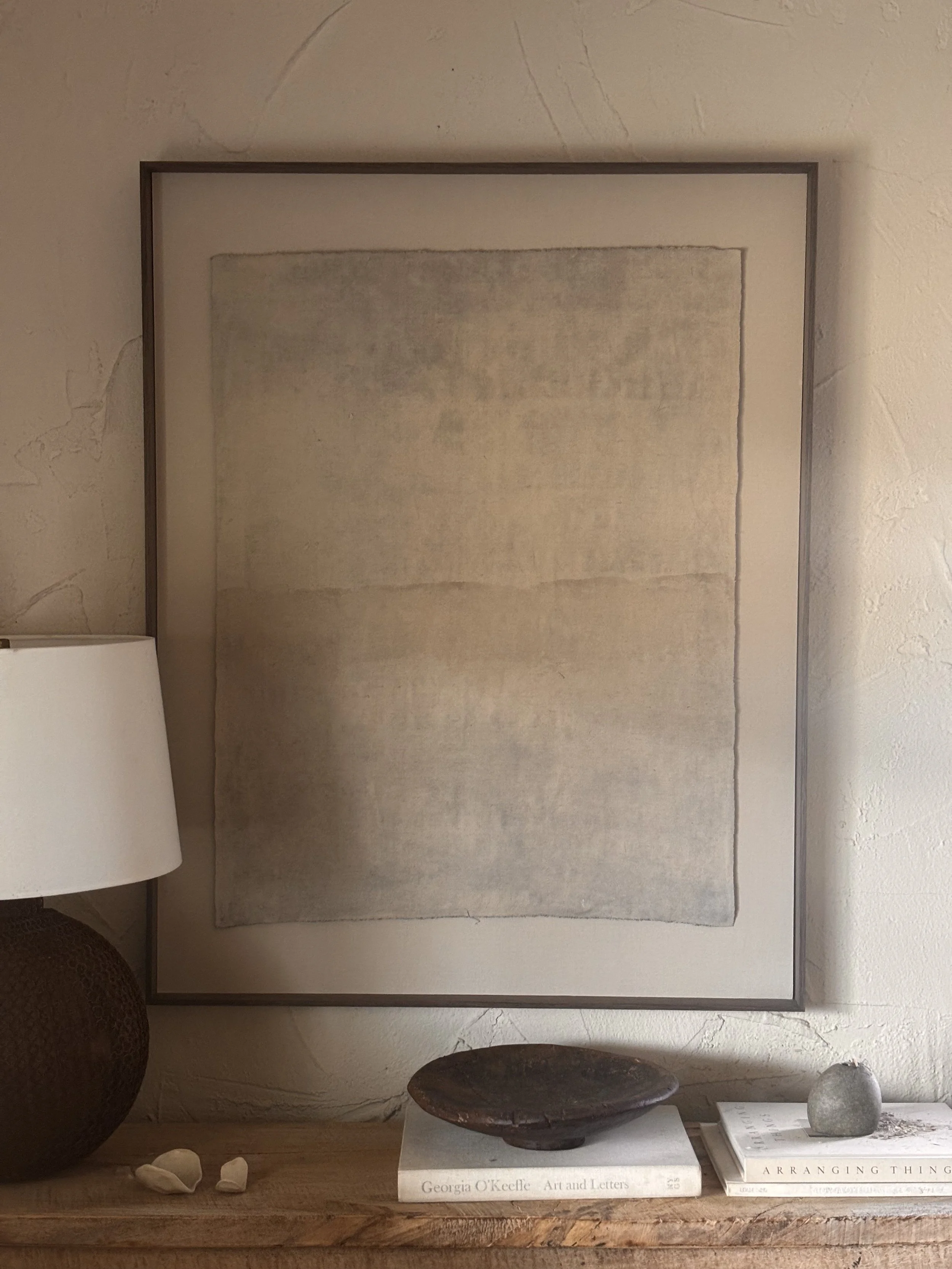 Nowhere No. 7 | mixed media on linen - 32 in x 41 in - 2025