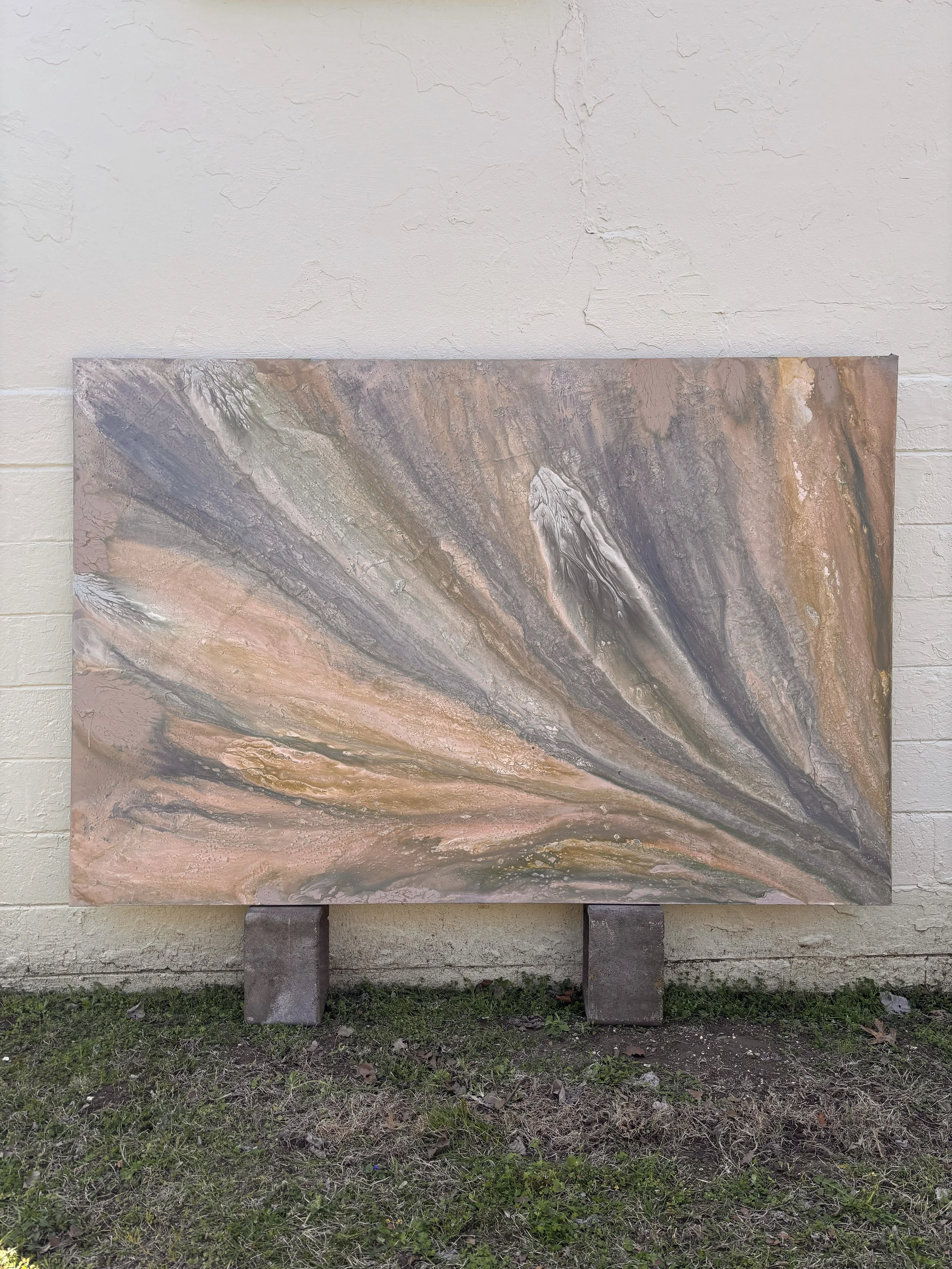 Metamorphosis | mixed media on canvas - 60 in x 90 in - 2026