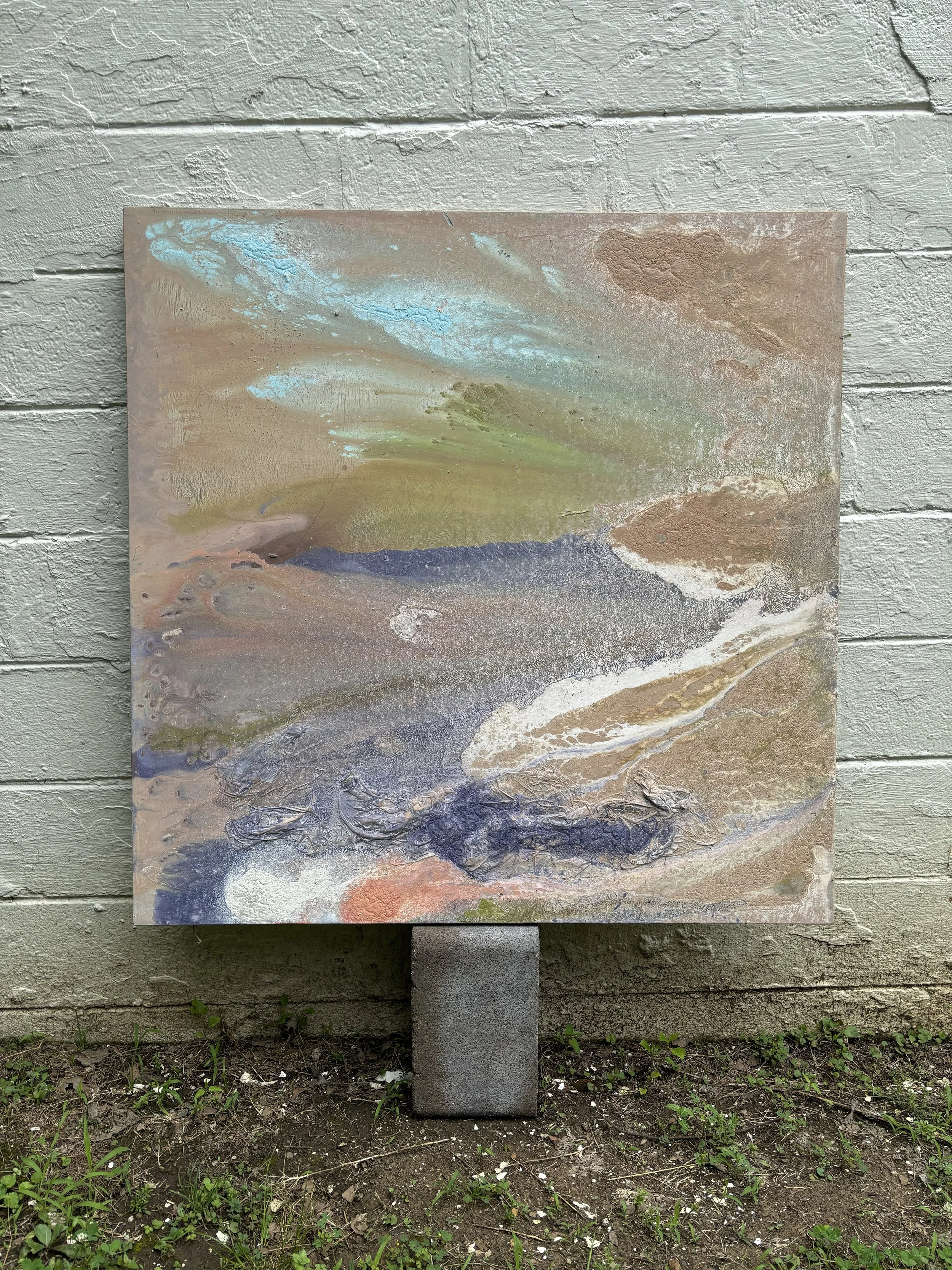 Undercurrent | mixed media on canvas - 44 in x 44 in - 2026