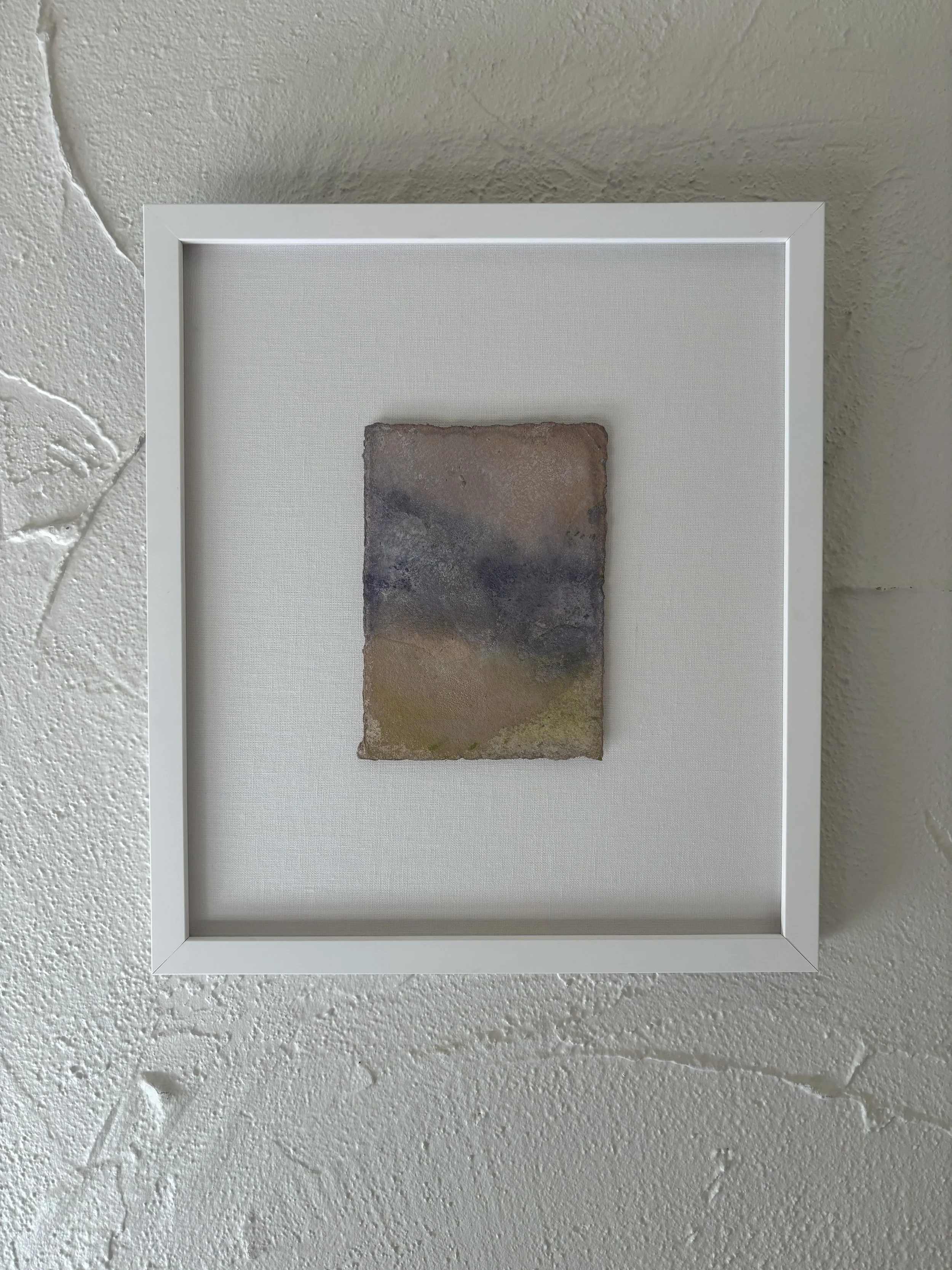 Horizon No. 8 | watercolor on paper (custom framed on linen) - 14 in x 16 in - 2026
