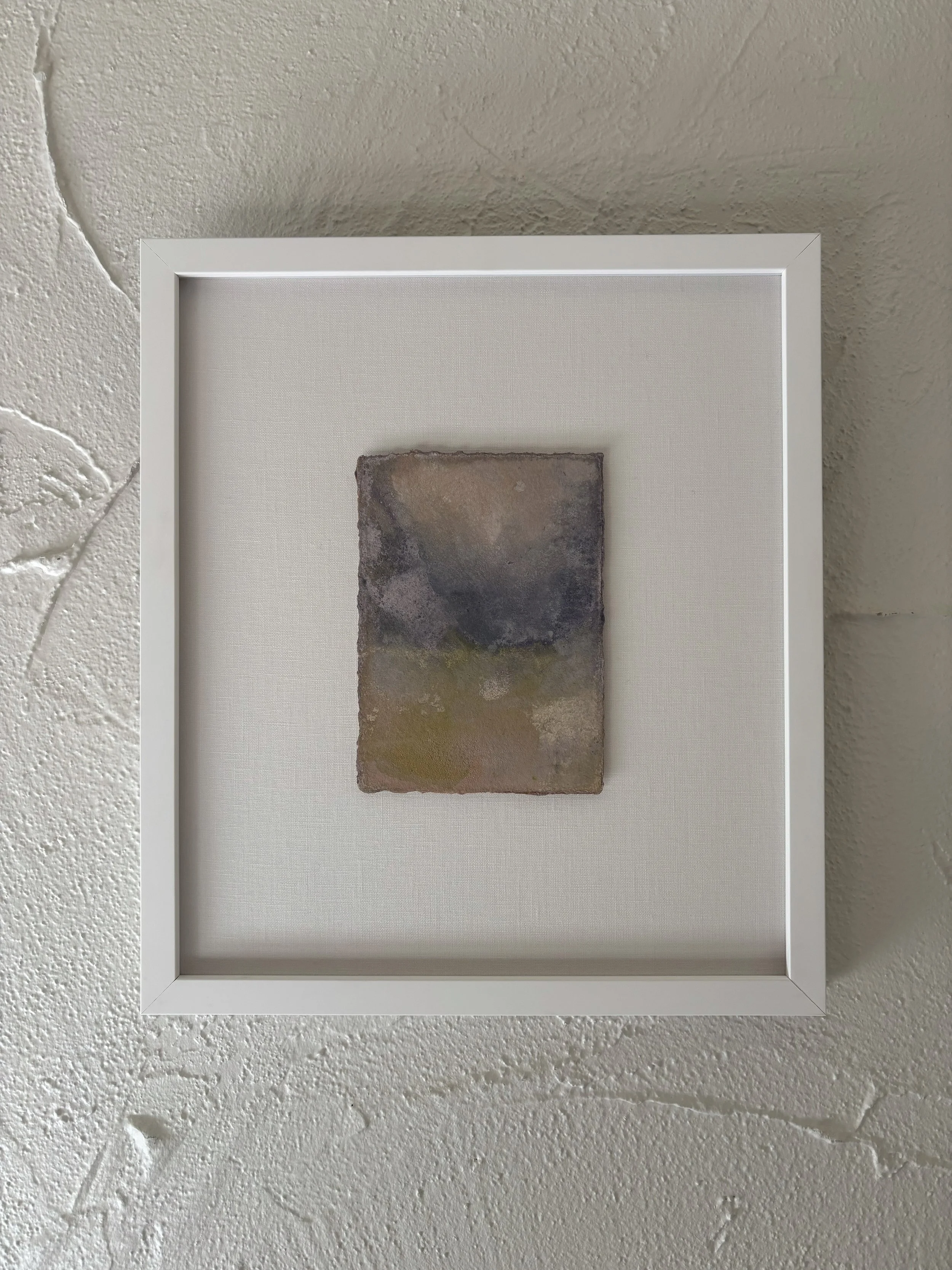 Horizon No. 5 | watercolor on paper (custom framed on linen) - 14 in x 16 in - 2026