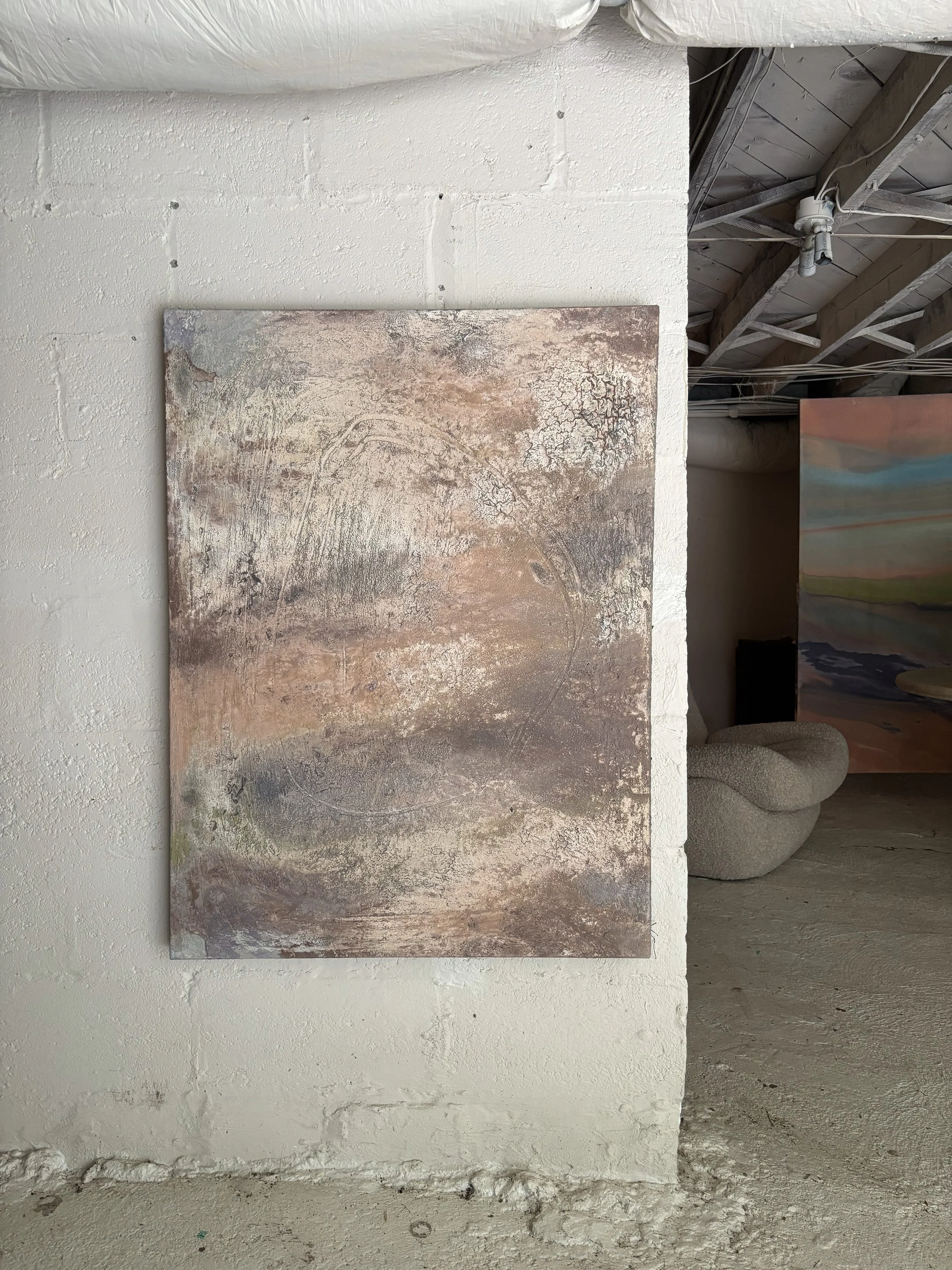 Of Earth & Sky | mixed media on canvas - 30 in x 40 in - 2026