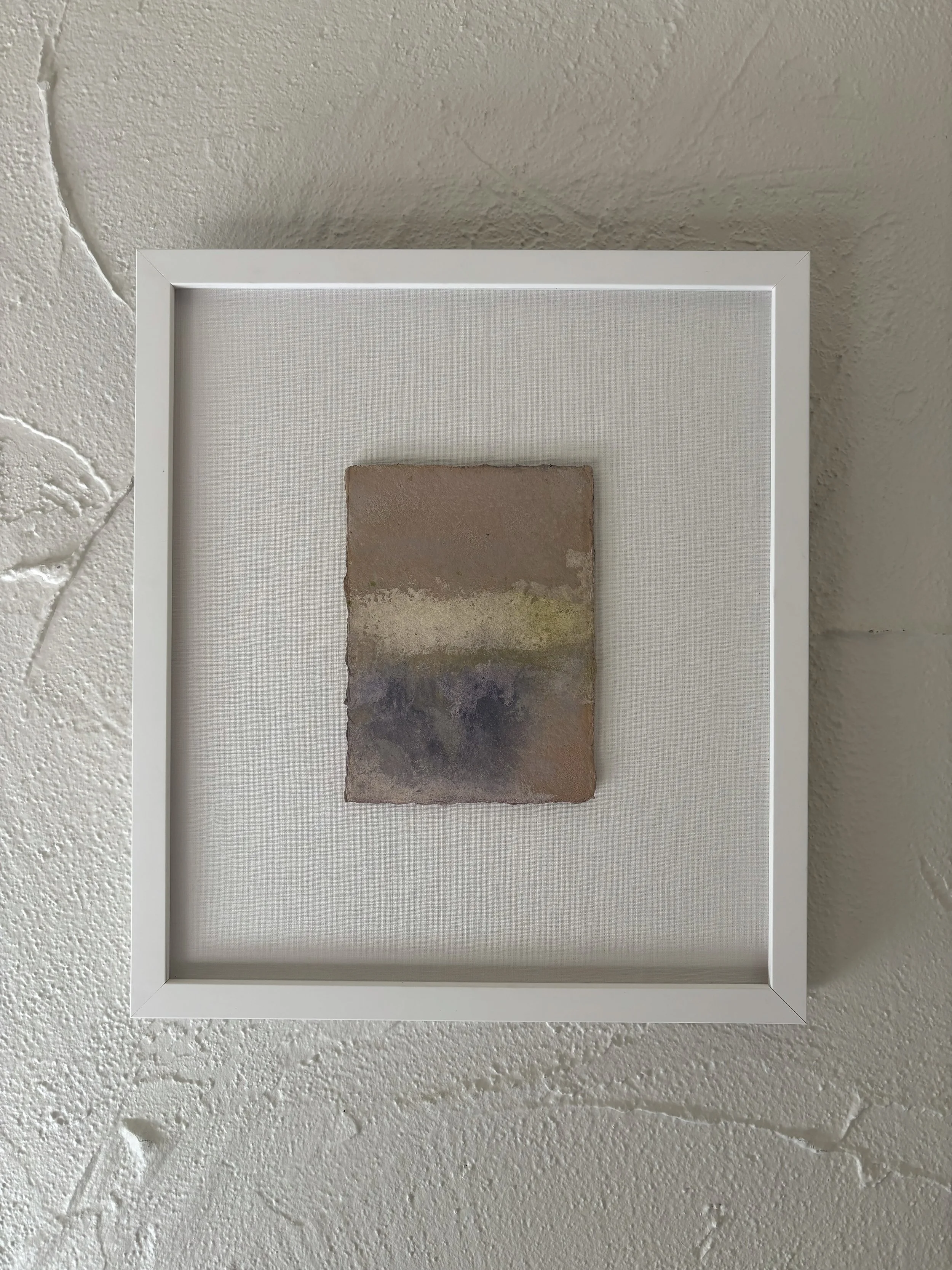 Horizon No. 11 | watercolor on paper (custom framed on linen) - 14 in x 16 in - 2026